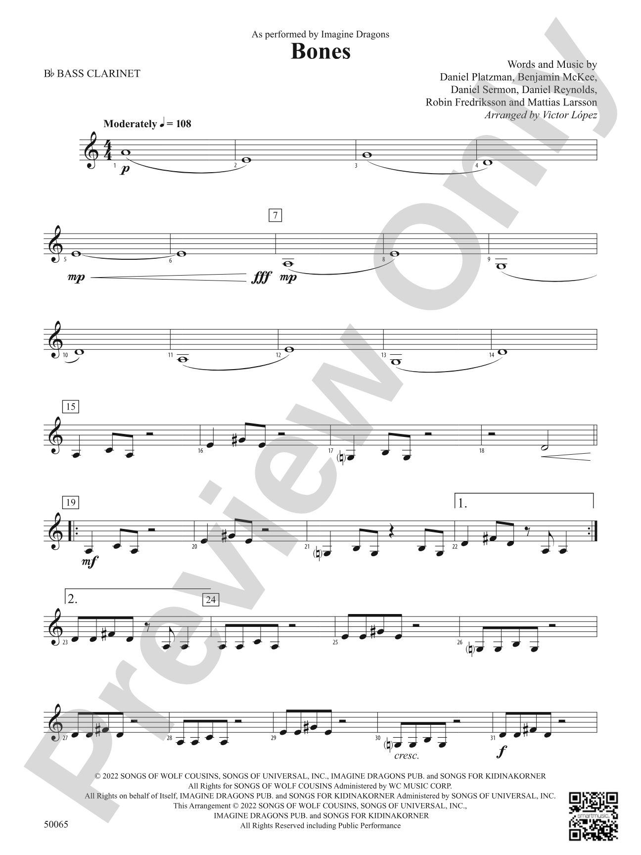 Bones: B-flat Bass Clarinet