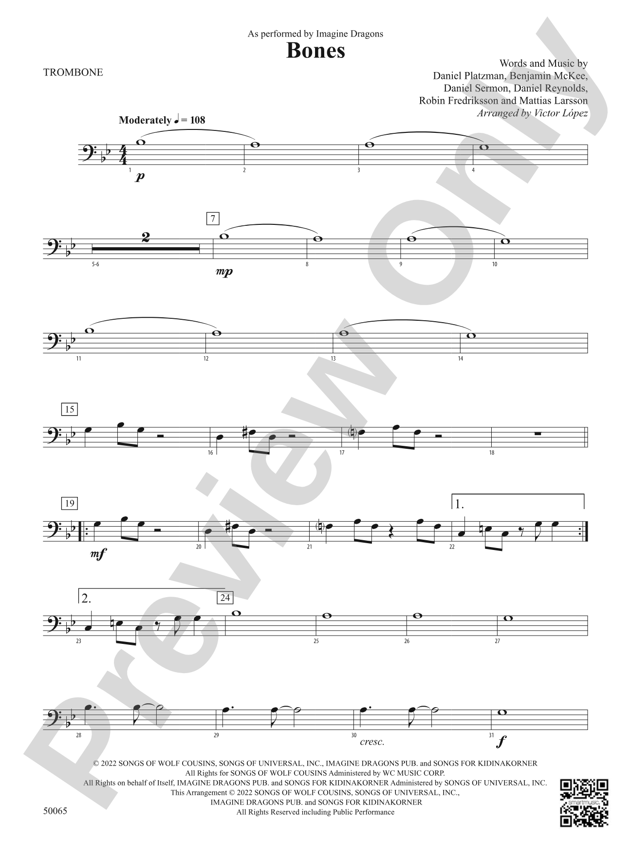 Bones: 1st Trombone