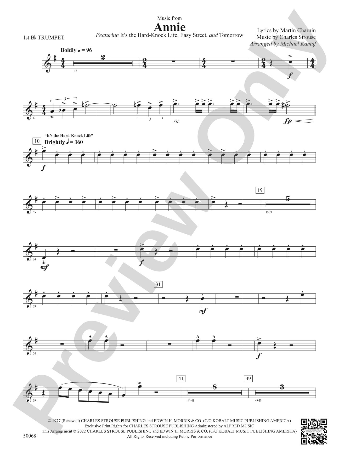 Annie: 1st B-flat Trumpet
