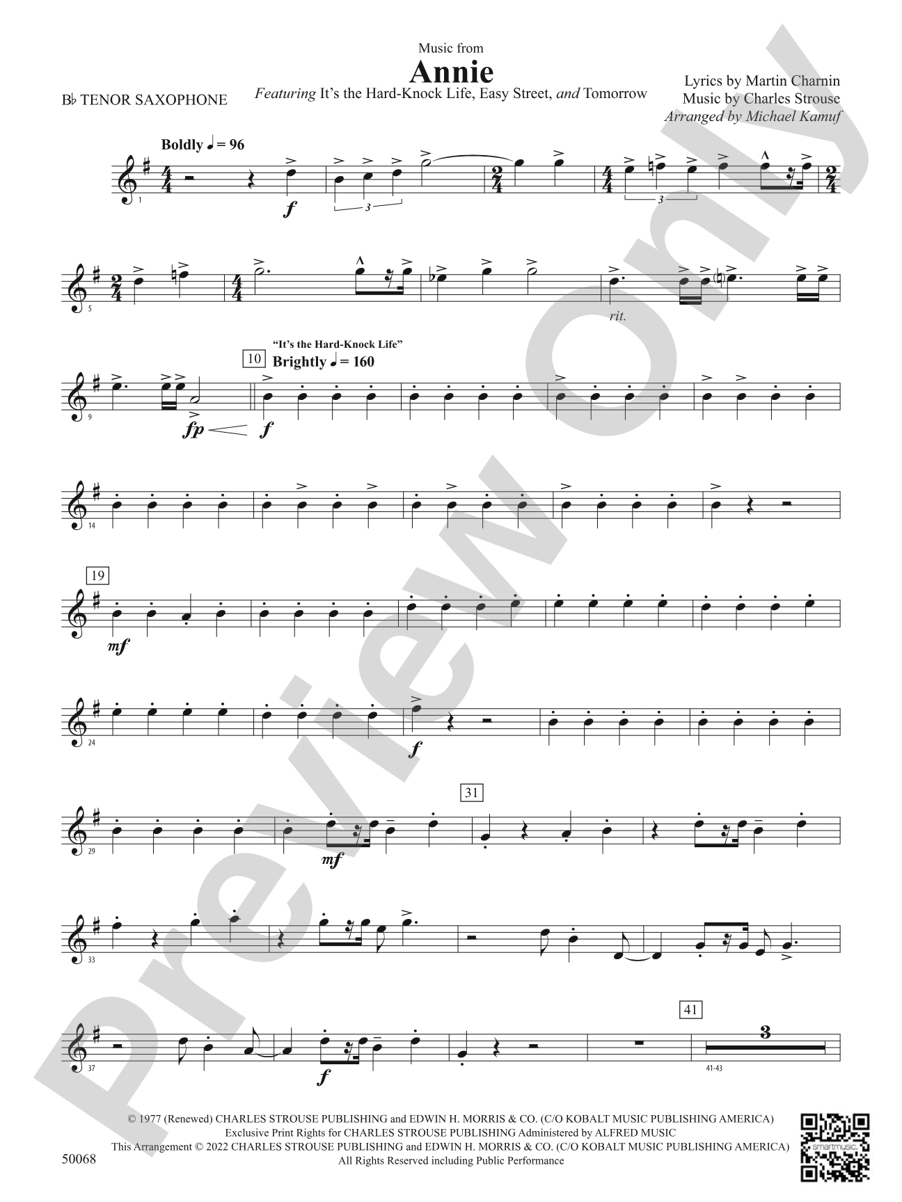 Annie: B-flat Tenor Saxophone