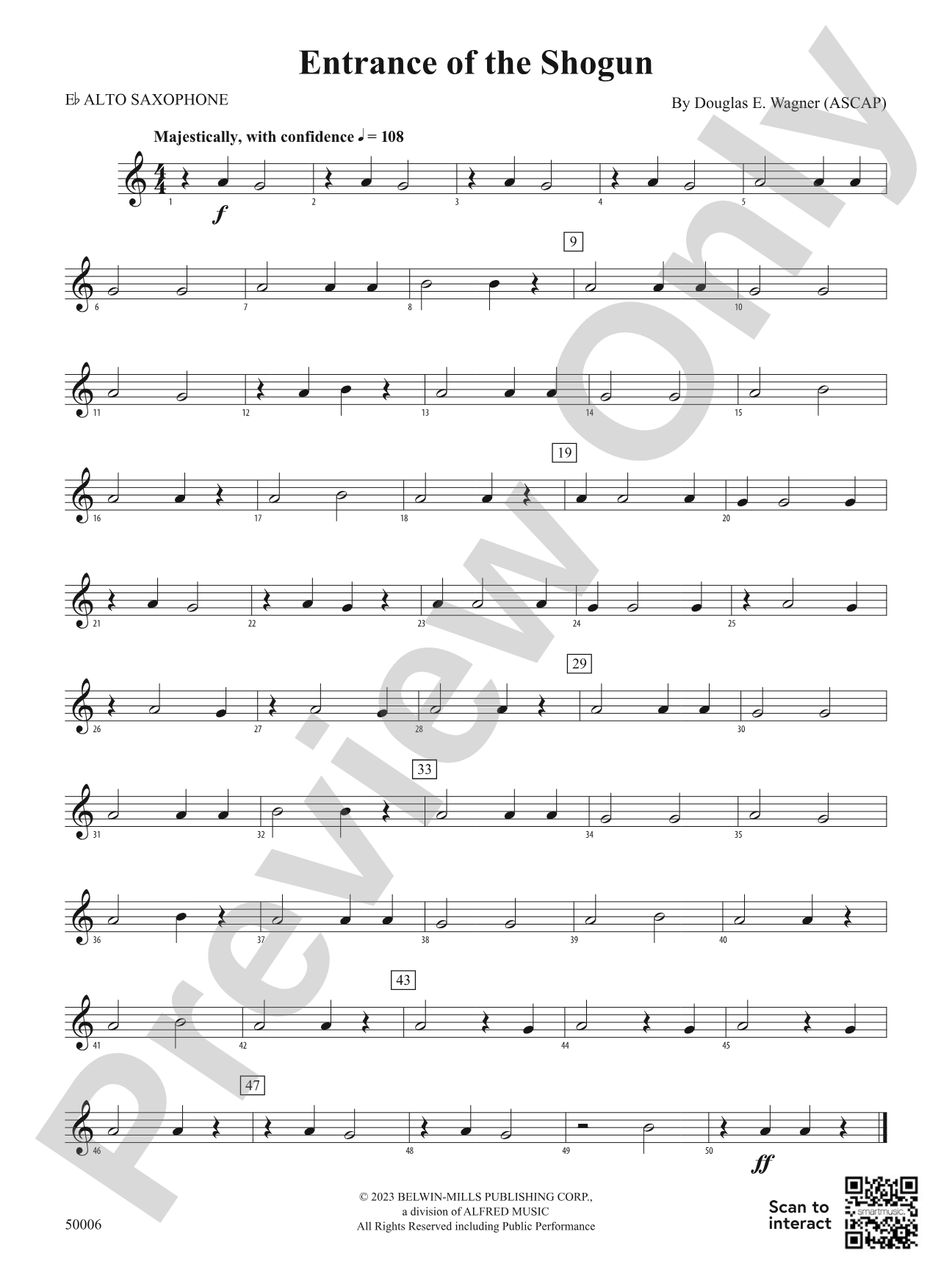 Entrance of the Shogun: E-flat Alto Saxophone