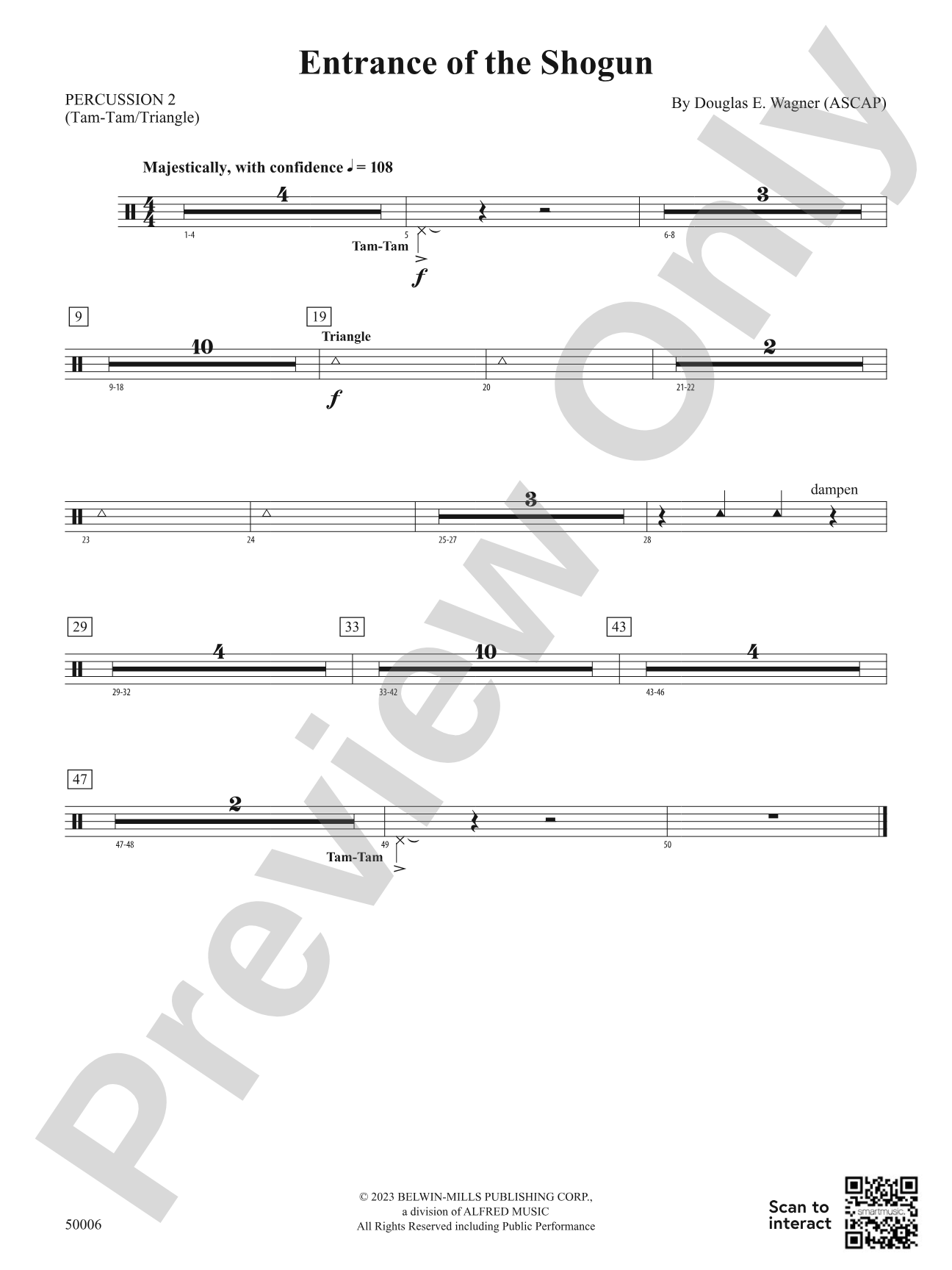 Entrance of the Shogun: 2nd Percussion