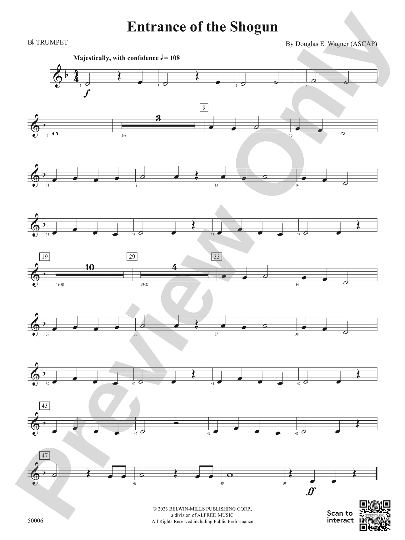 Entrance of the Shogun: 1st B-flat Trumpet