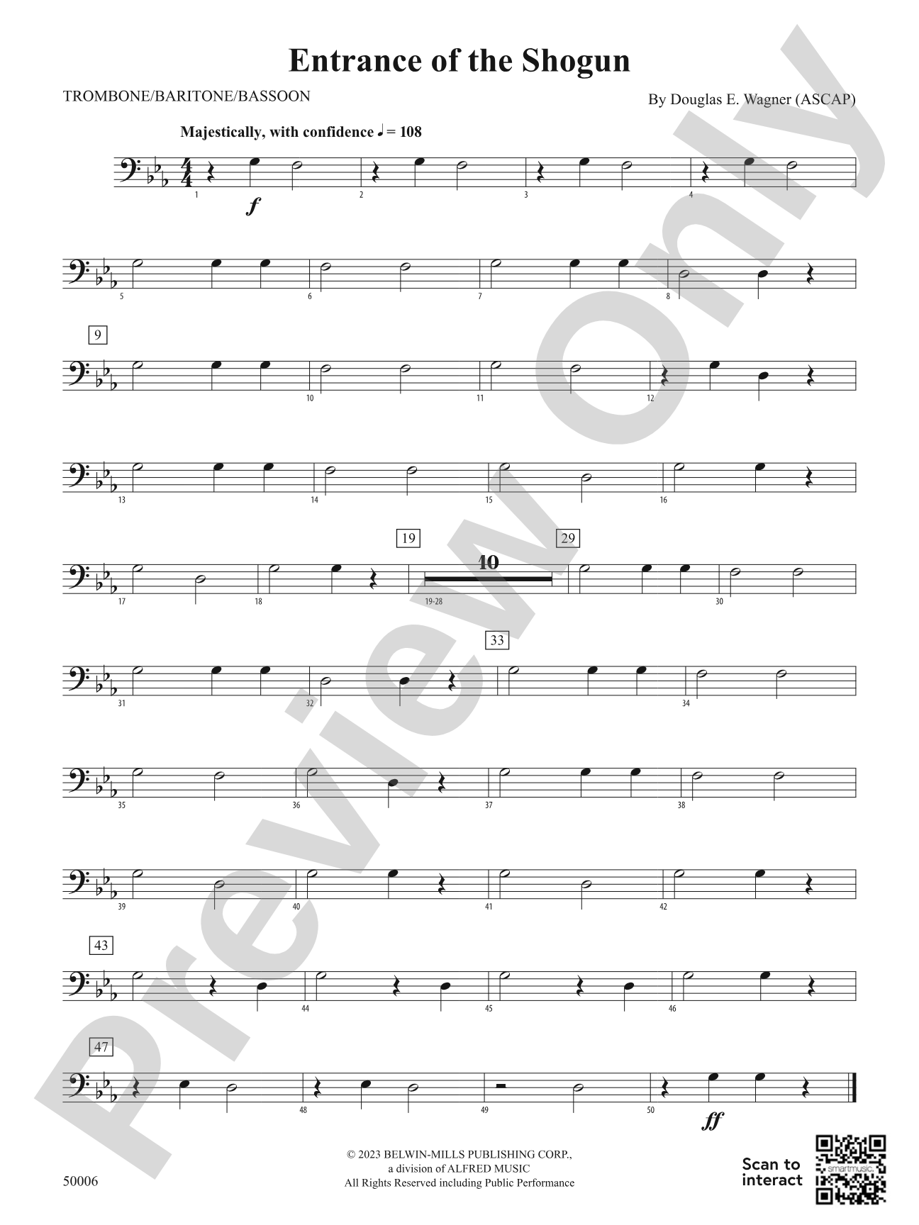 Entrance of the Shogun: 1st Trombone