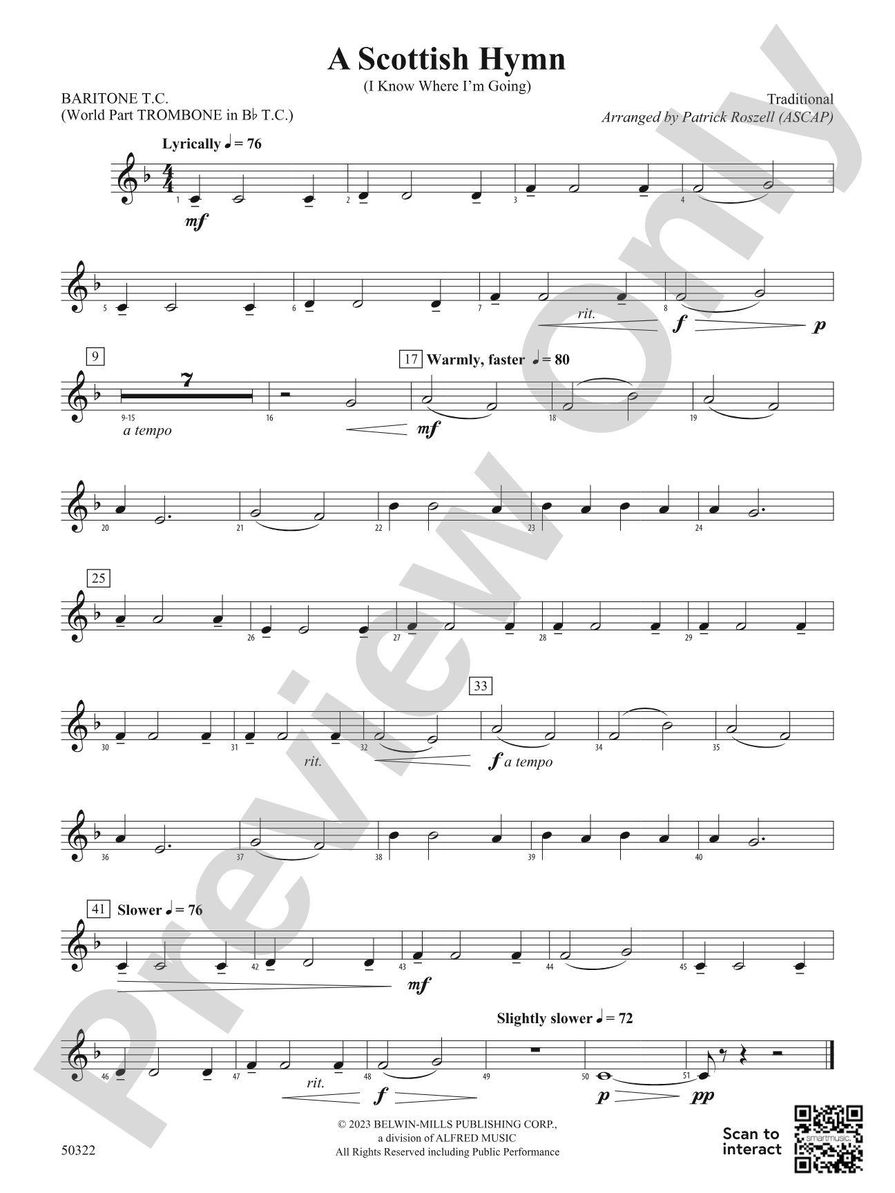 A Scottish Hymn: Baritone T.C.