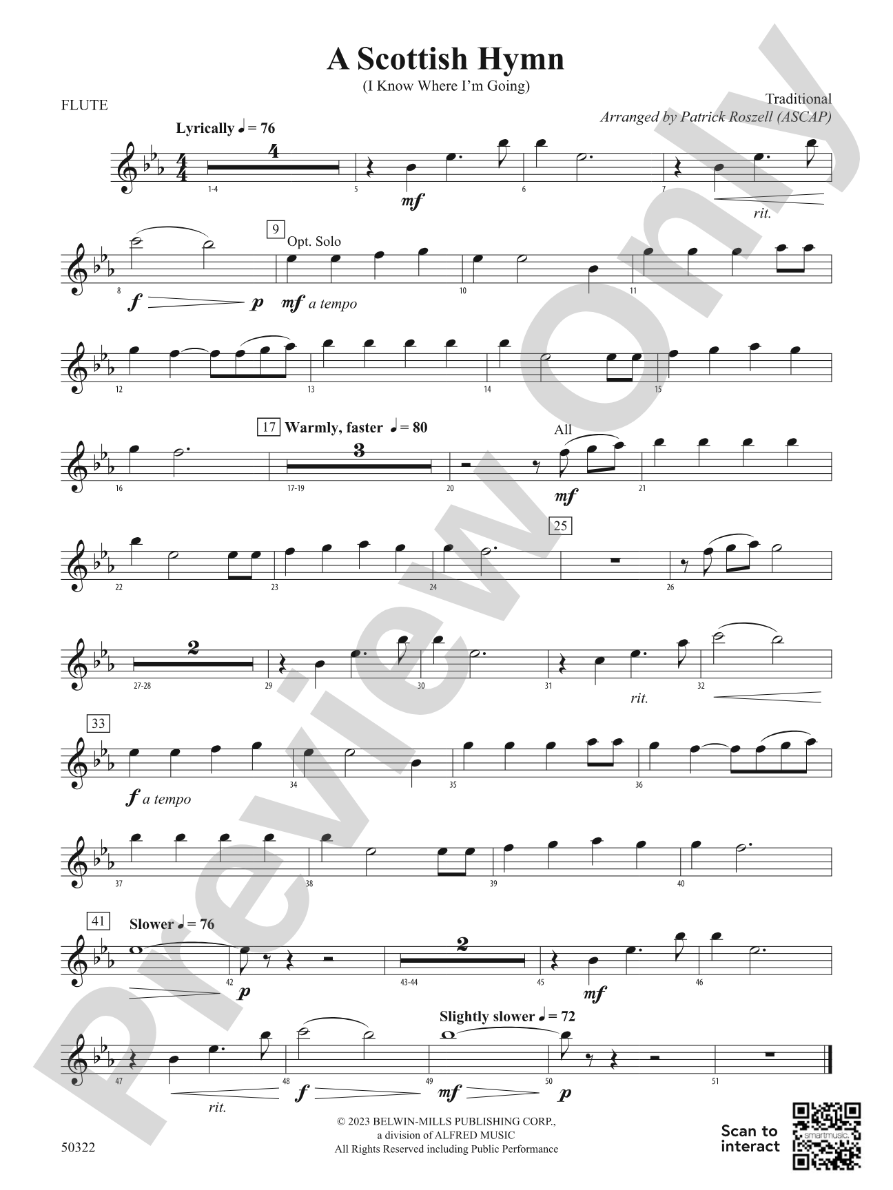 A Scottish Hymn: Flute