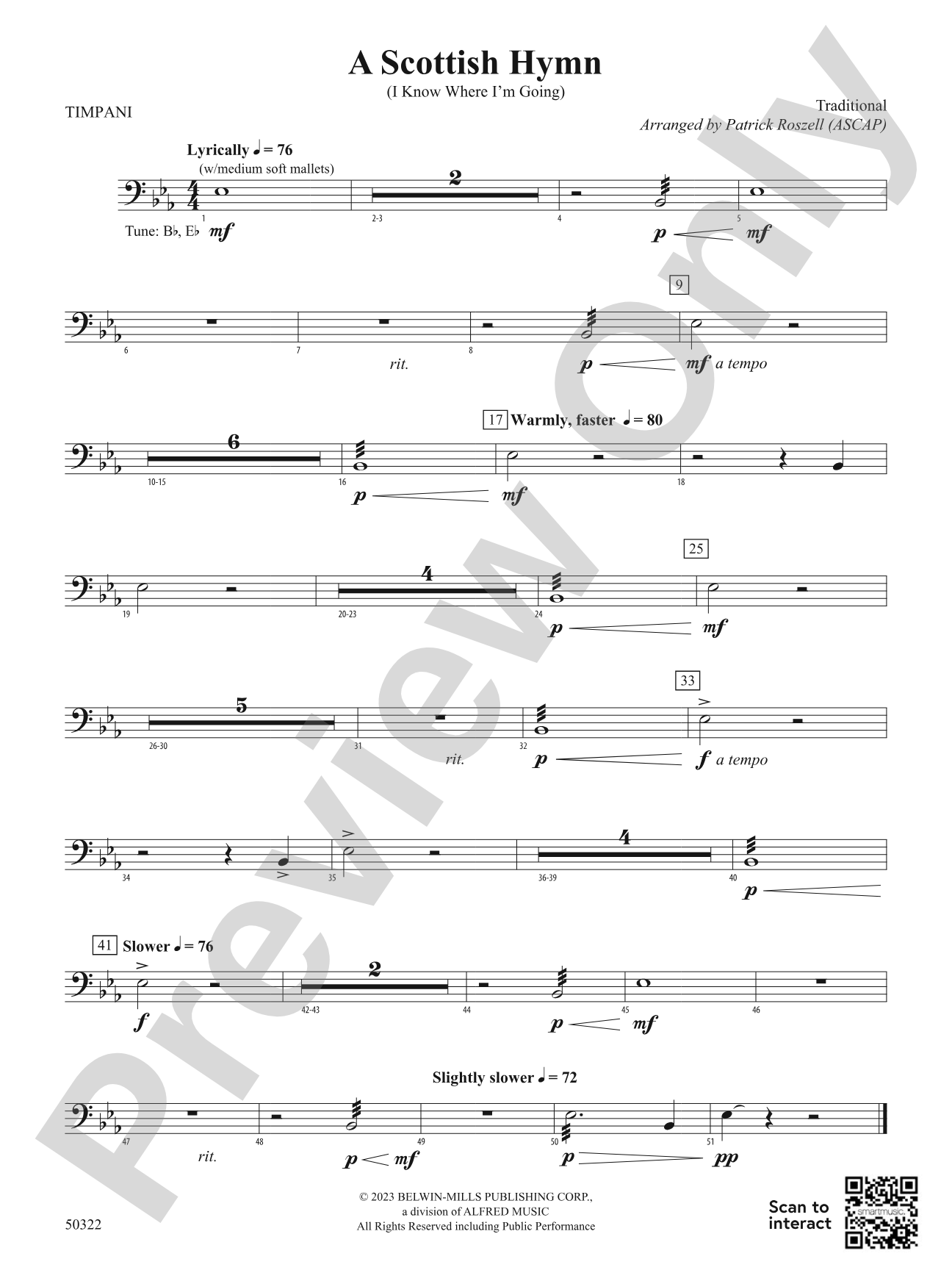 A Scottish Hymn: Timpani