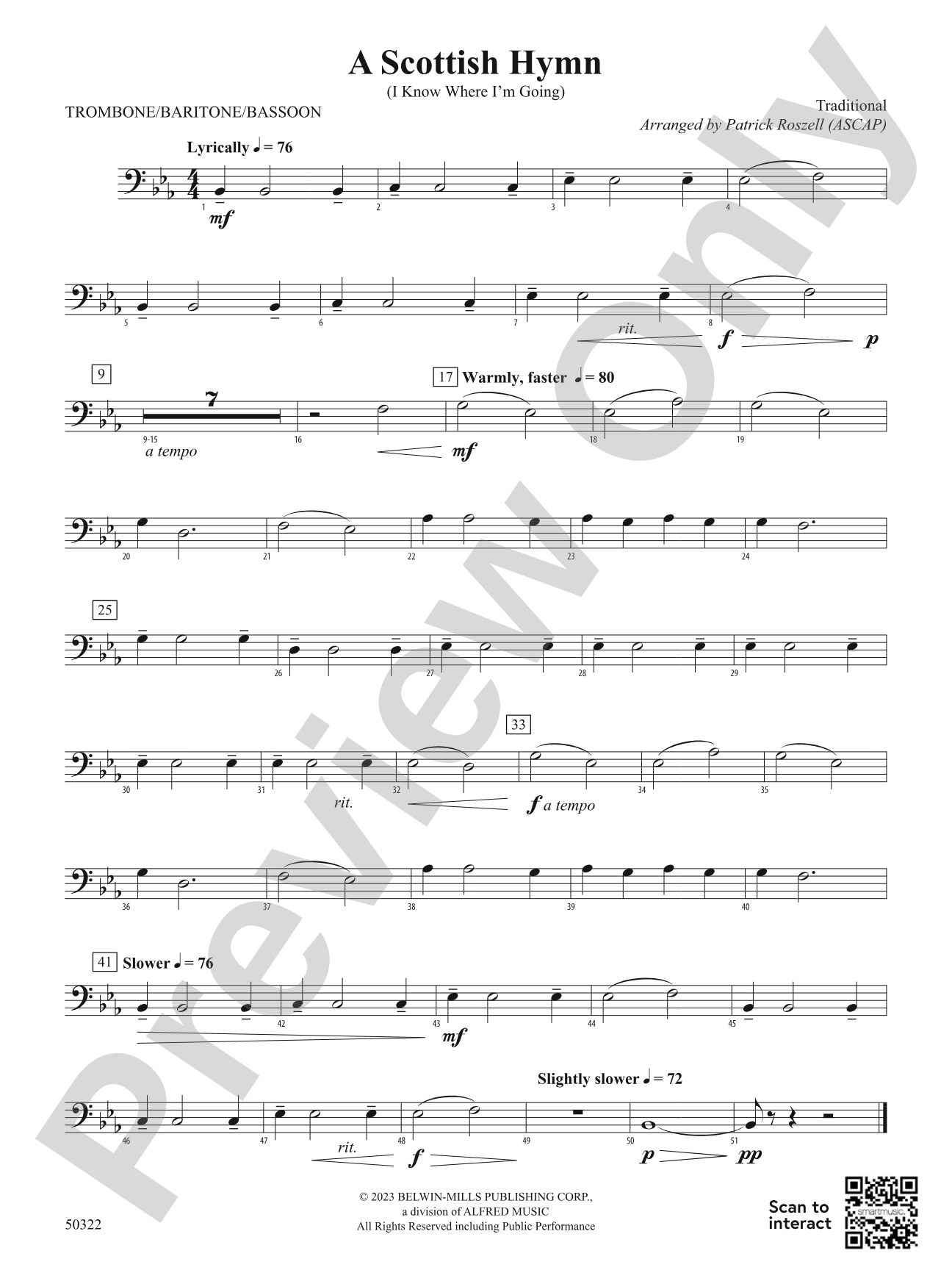A Scottish Hymn: 1st Trombone