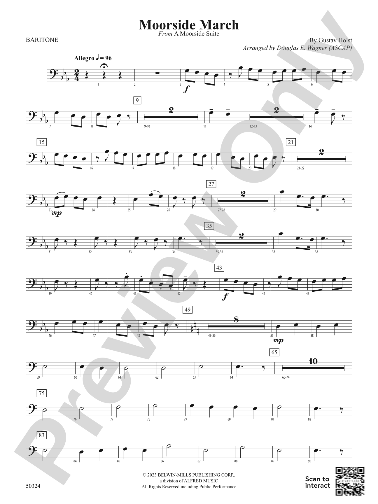 Moorside March: Baritone B.C.