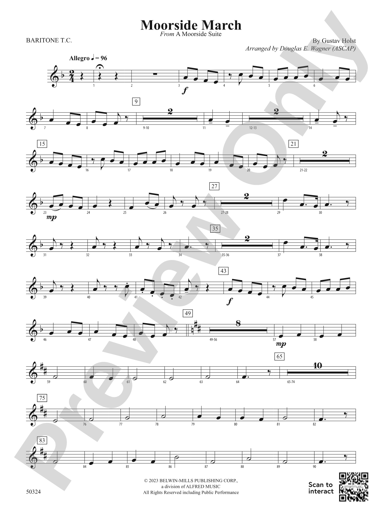 Moorside March: Baritone T.C.