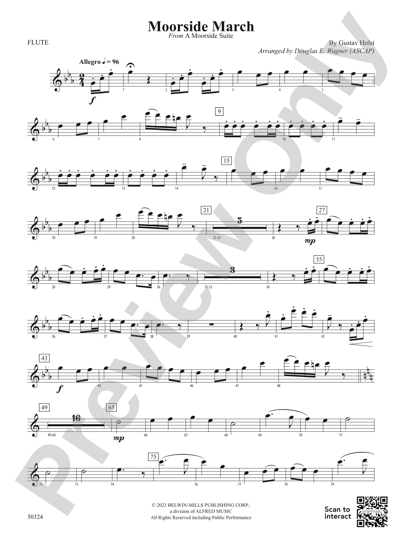 Moorside March: Flute