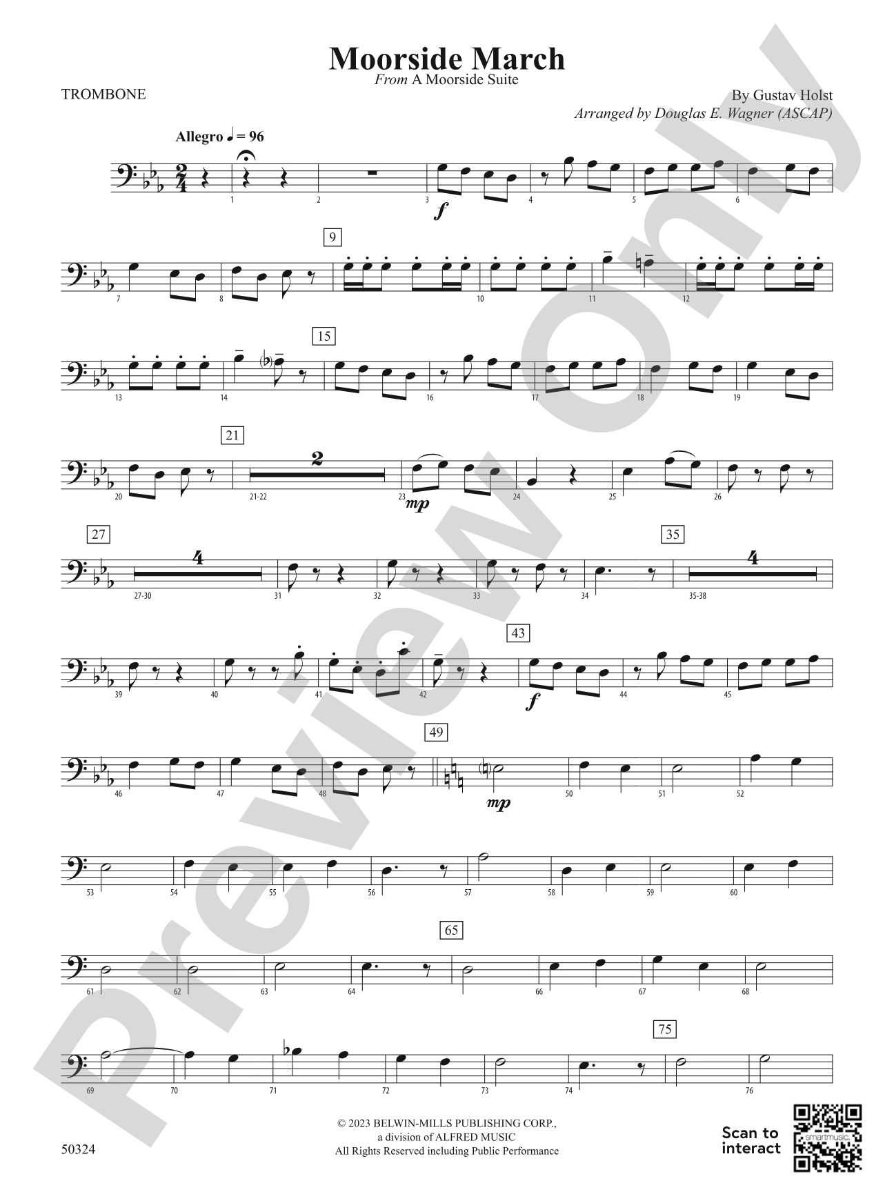 Moorside March: 1st Trombone