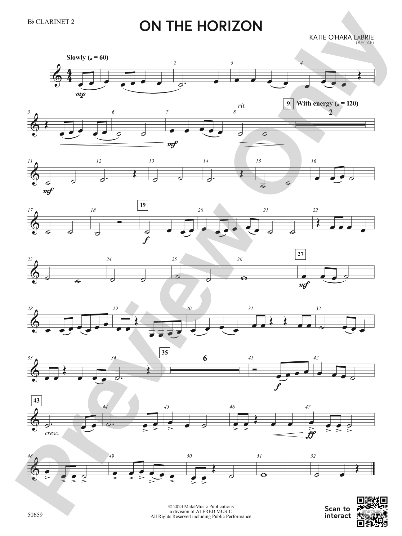 On the Horizon: 2nd B-flat Clarinet