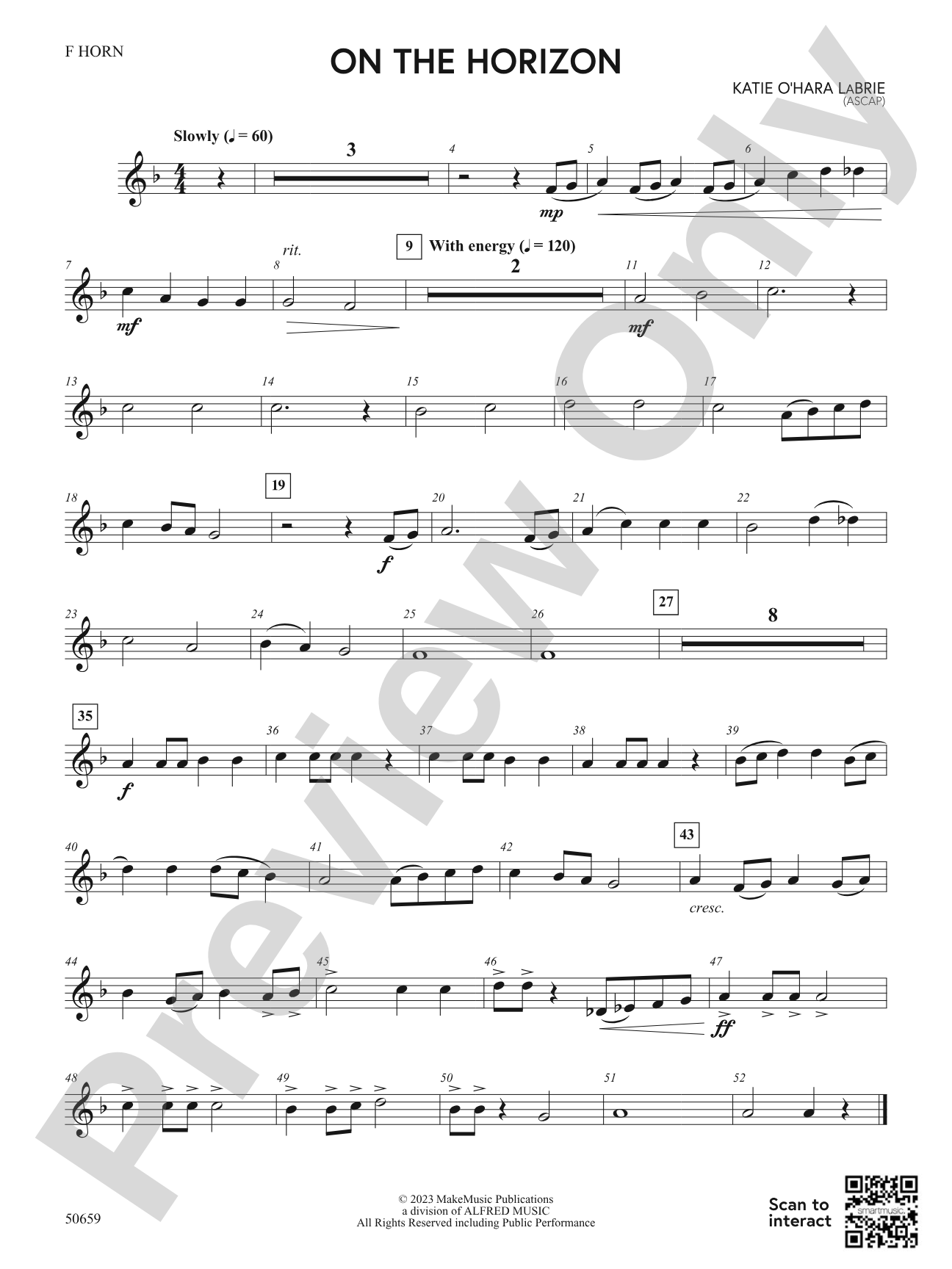 On the Horizon: 1st F Horn