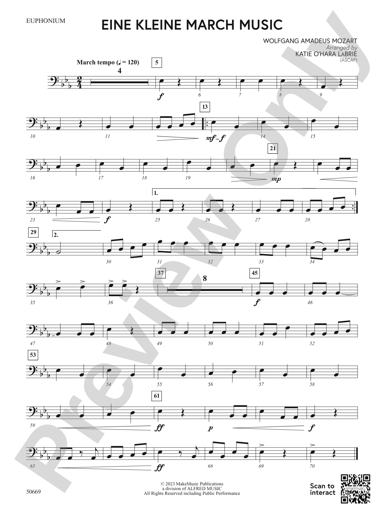 Eine Kleine March Music: Baritone B.C.