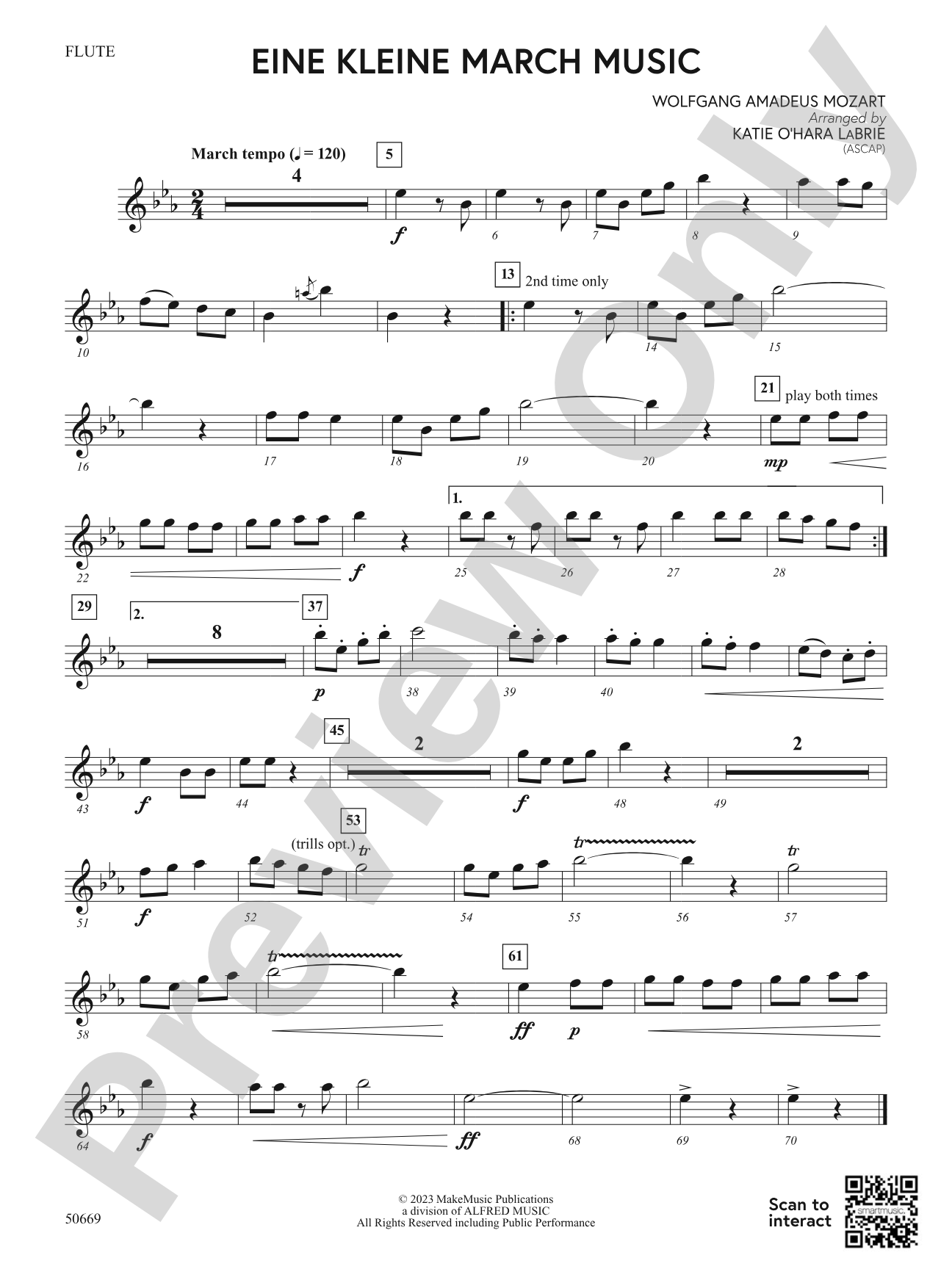 Eine Kleine March Music: Flute