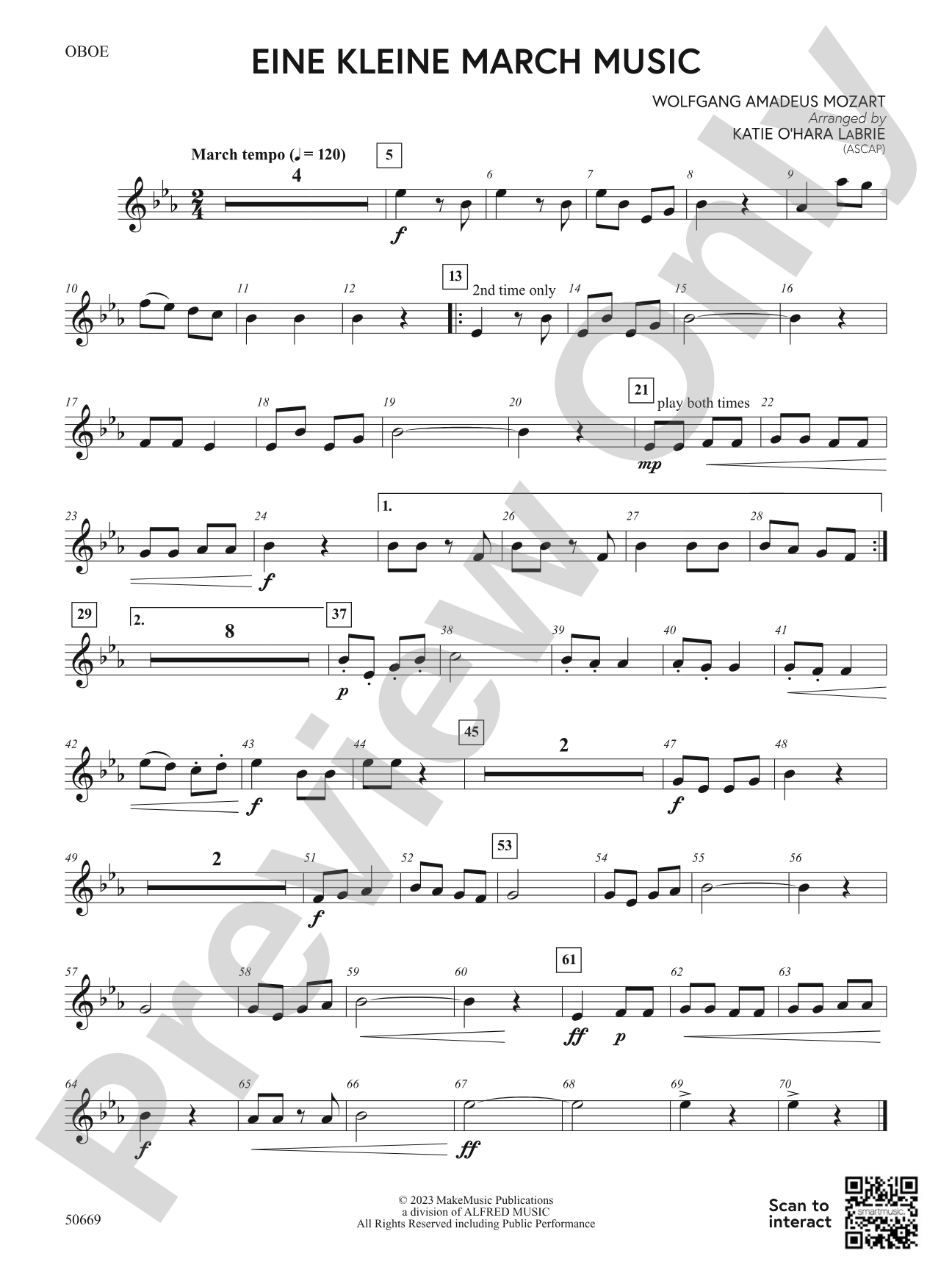 Eine Kleine March Music: Oboe