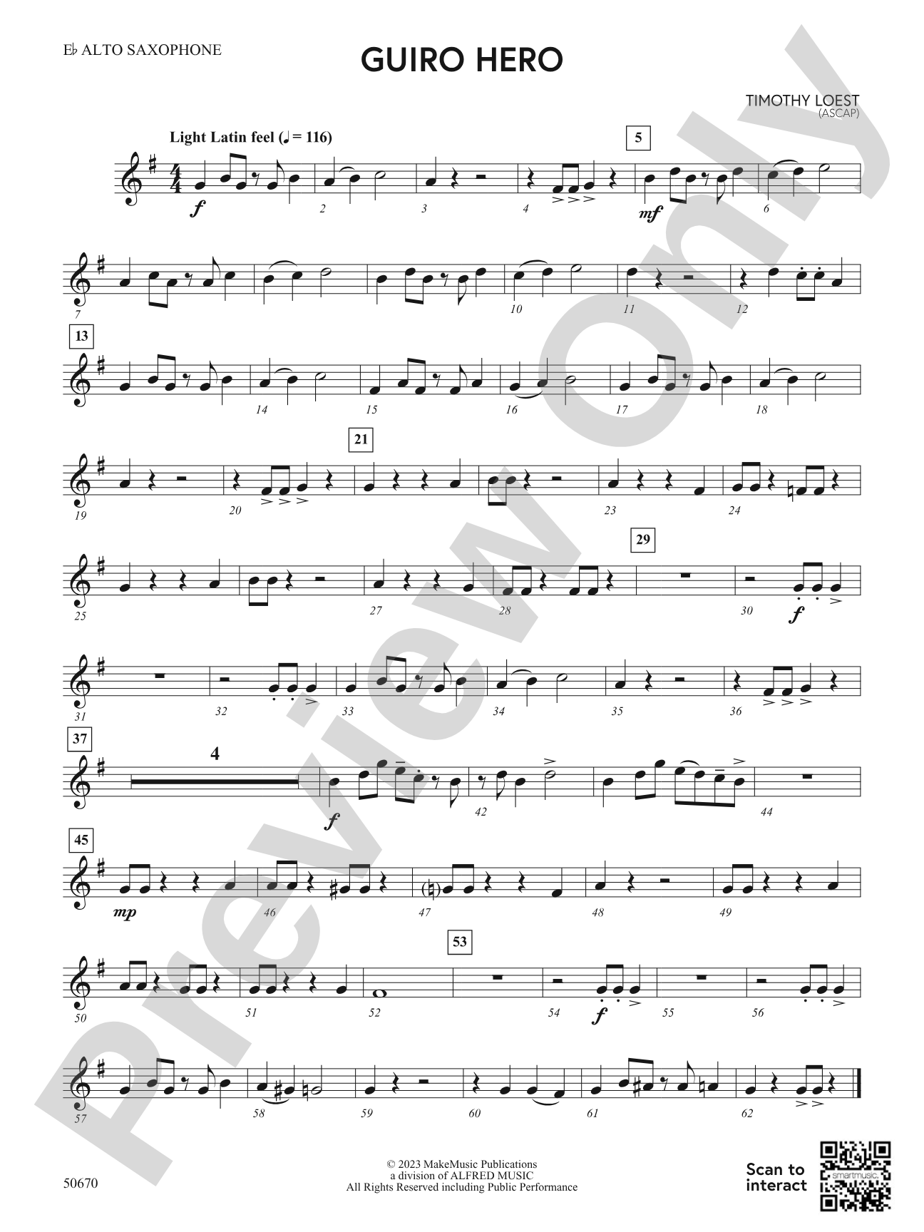 Guiro Hero: E-flat Alto Saxophone