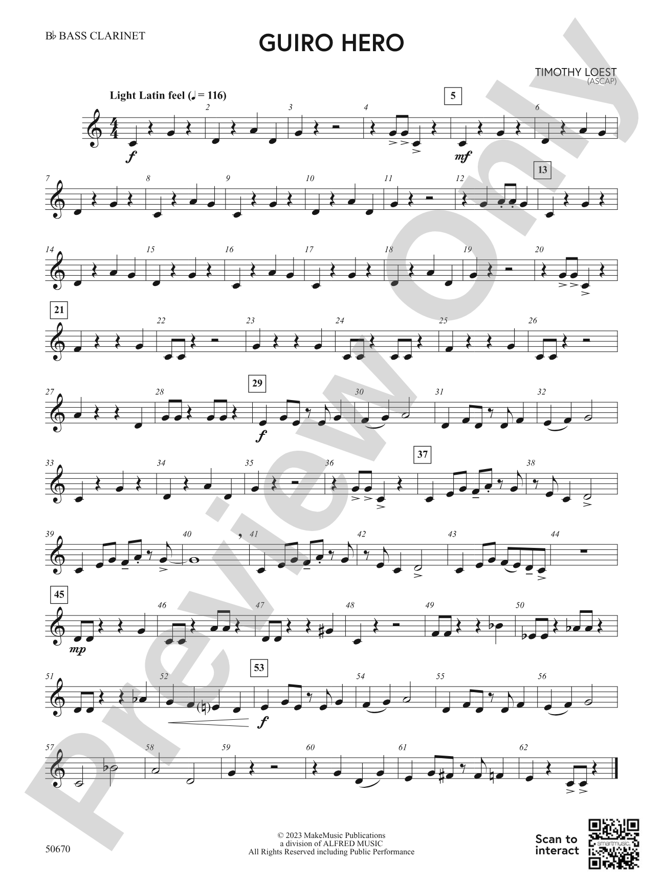 Guiro Hero: B-flat Bass Clarinet