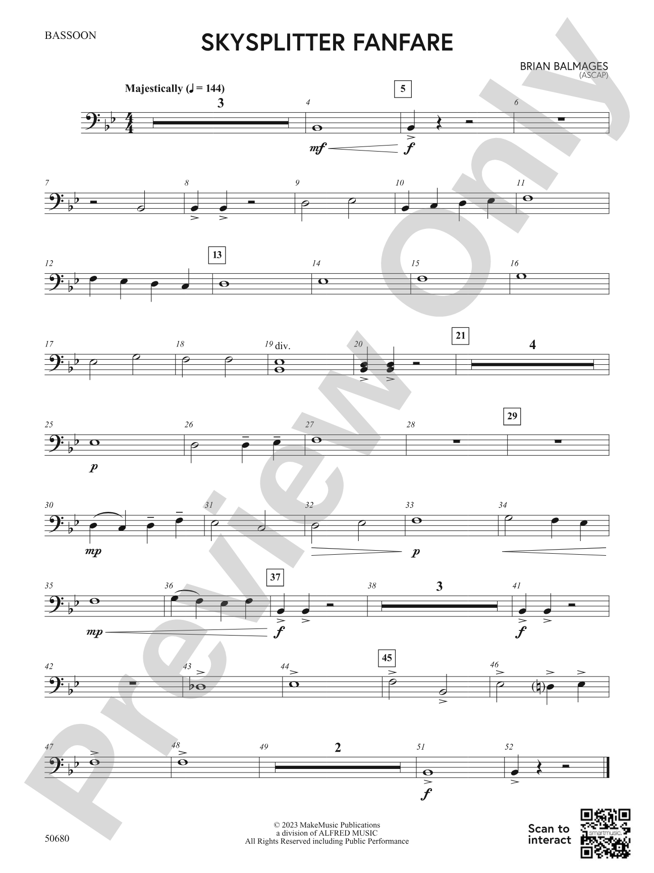 Skysplitter Fanfare: Bassoon
