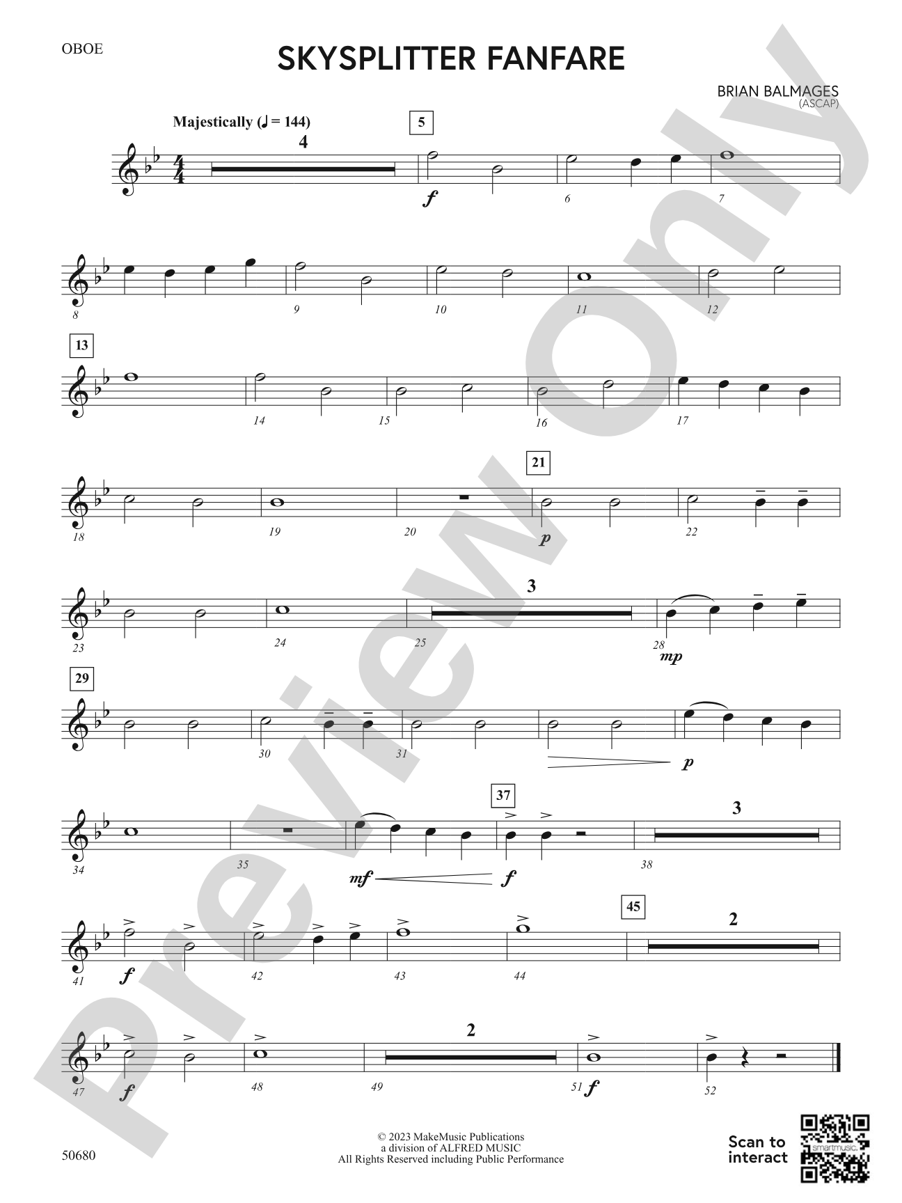 Skysplitter Fanfare: Oboe