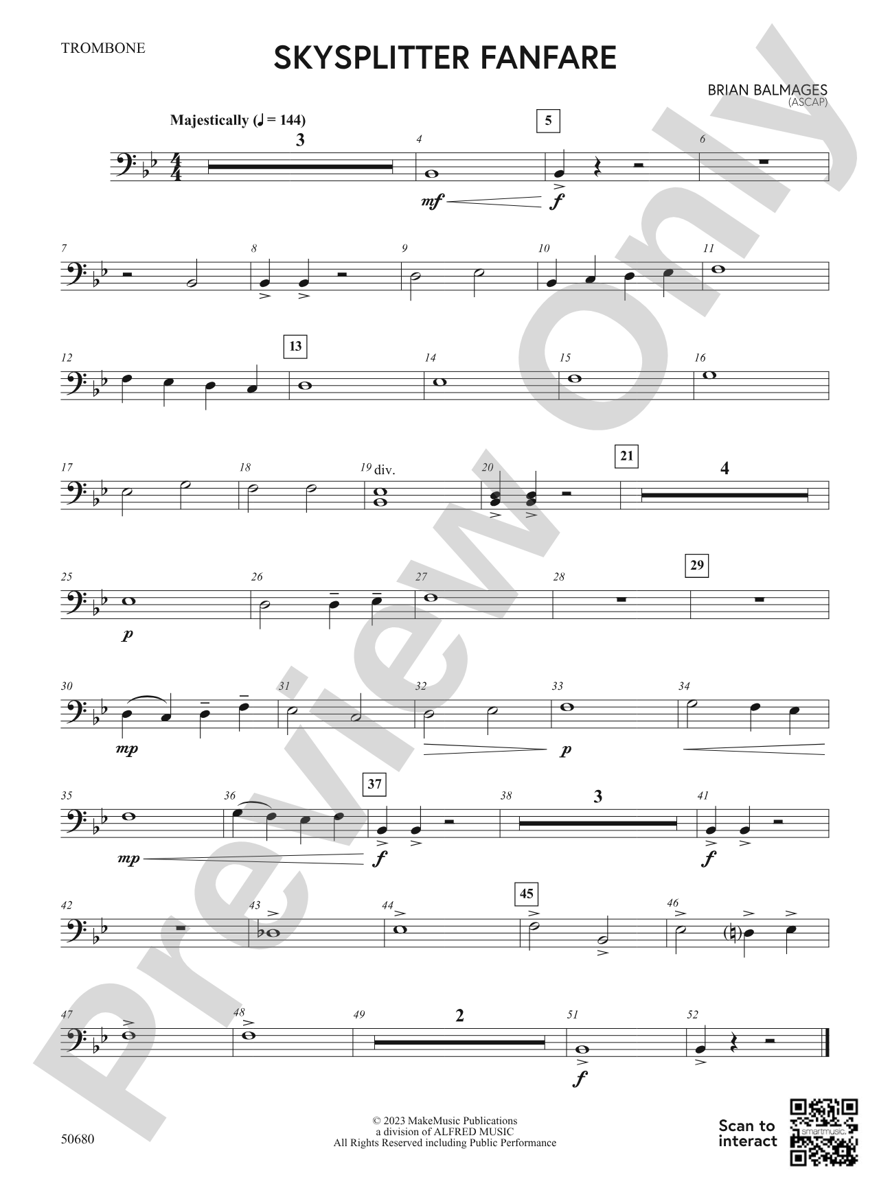 Skysplitter Fanfare: 1st Trombone
