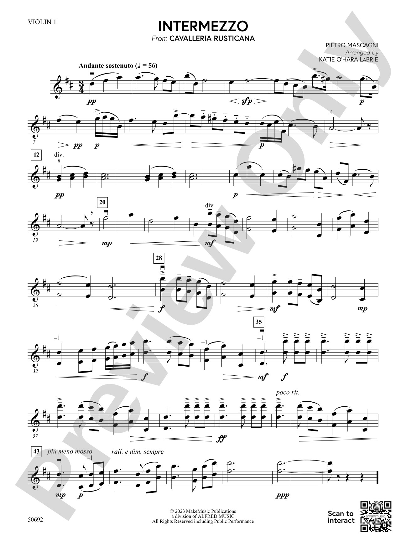 Intermezzo: 1st Violin