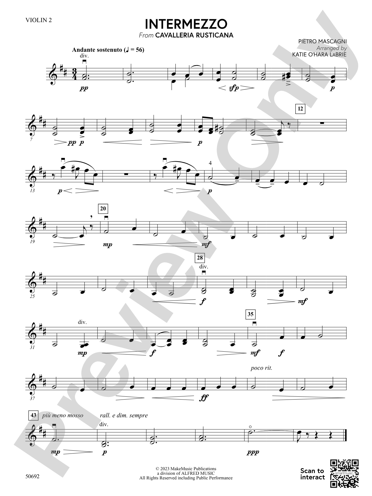 Intermezzo: 2nd Violin