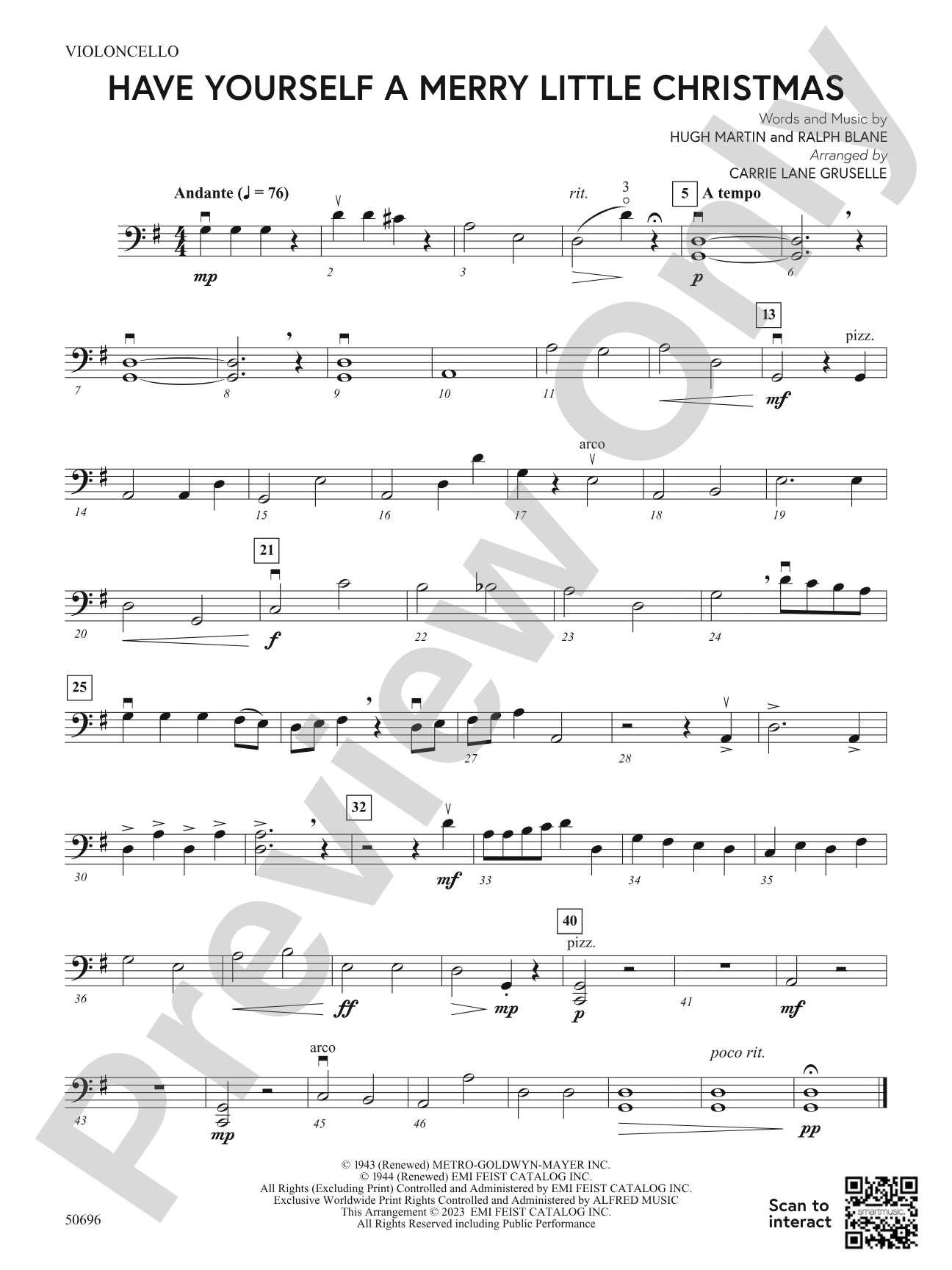 Have Yourself a Merry Little Christmas: Cello