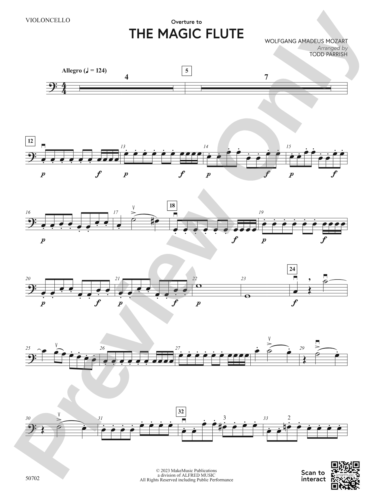 Overture to The Magic Flute: Cello