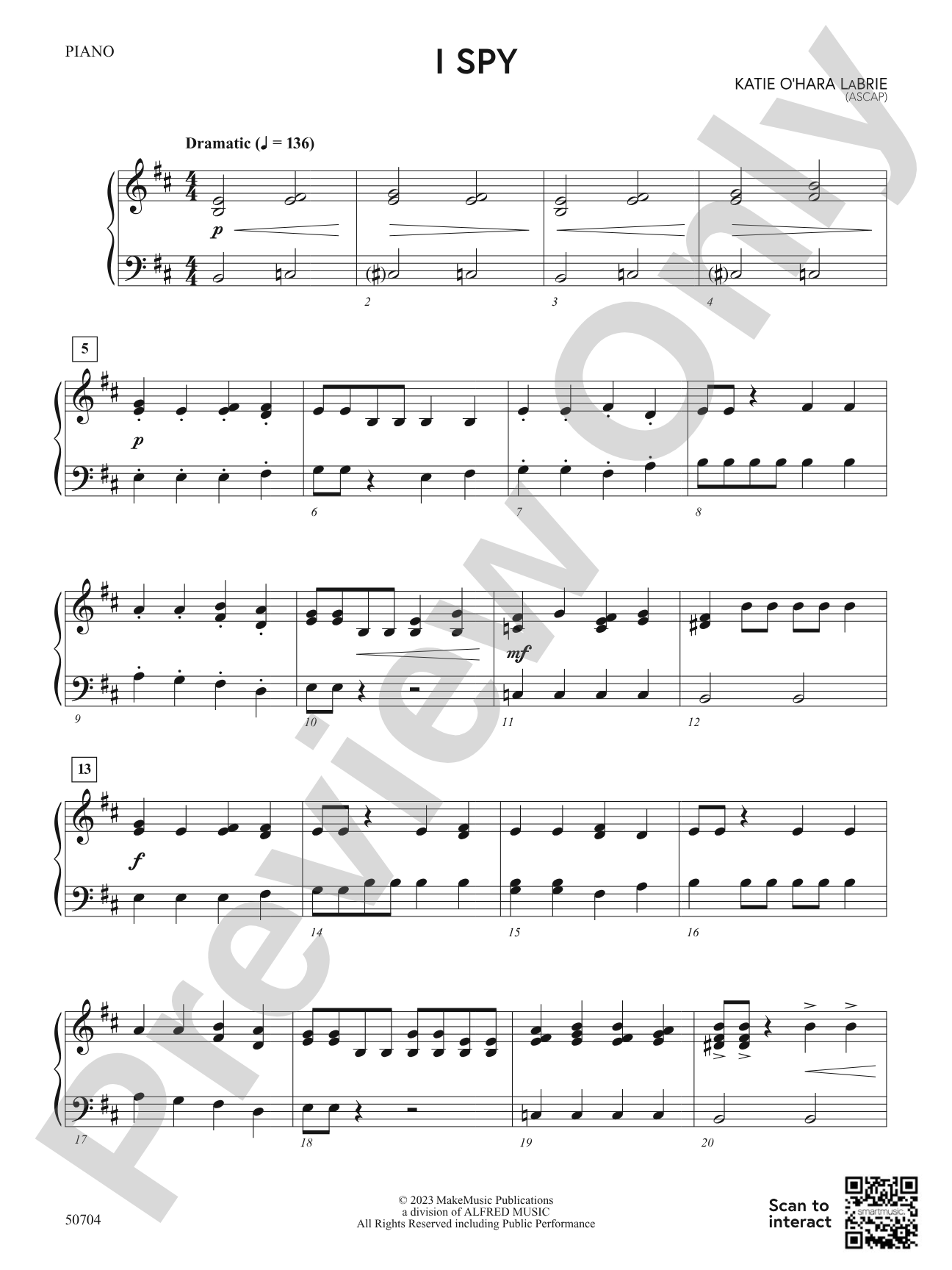 I Spy: Piano Accompaniment