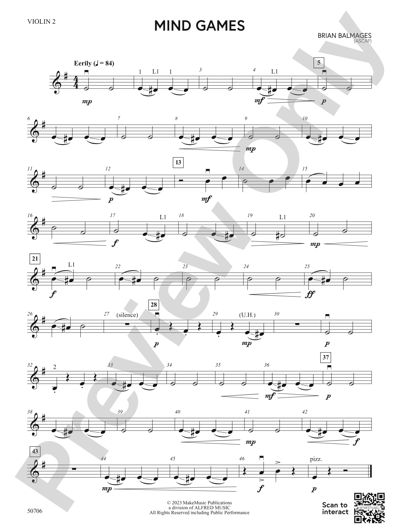 Mind Games: 2nd Violin