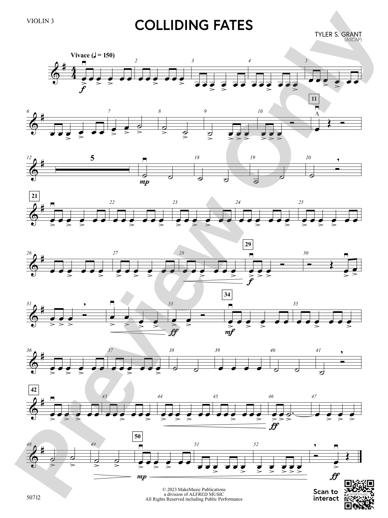 Colliding Fates: 3rd Violin (Viola [TC])