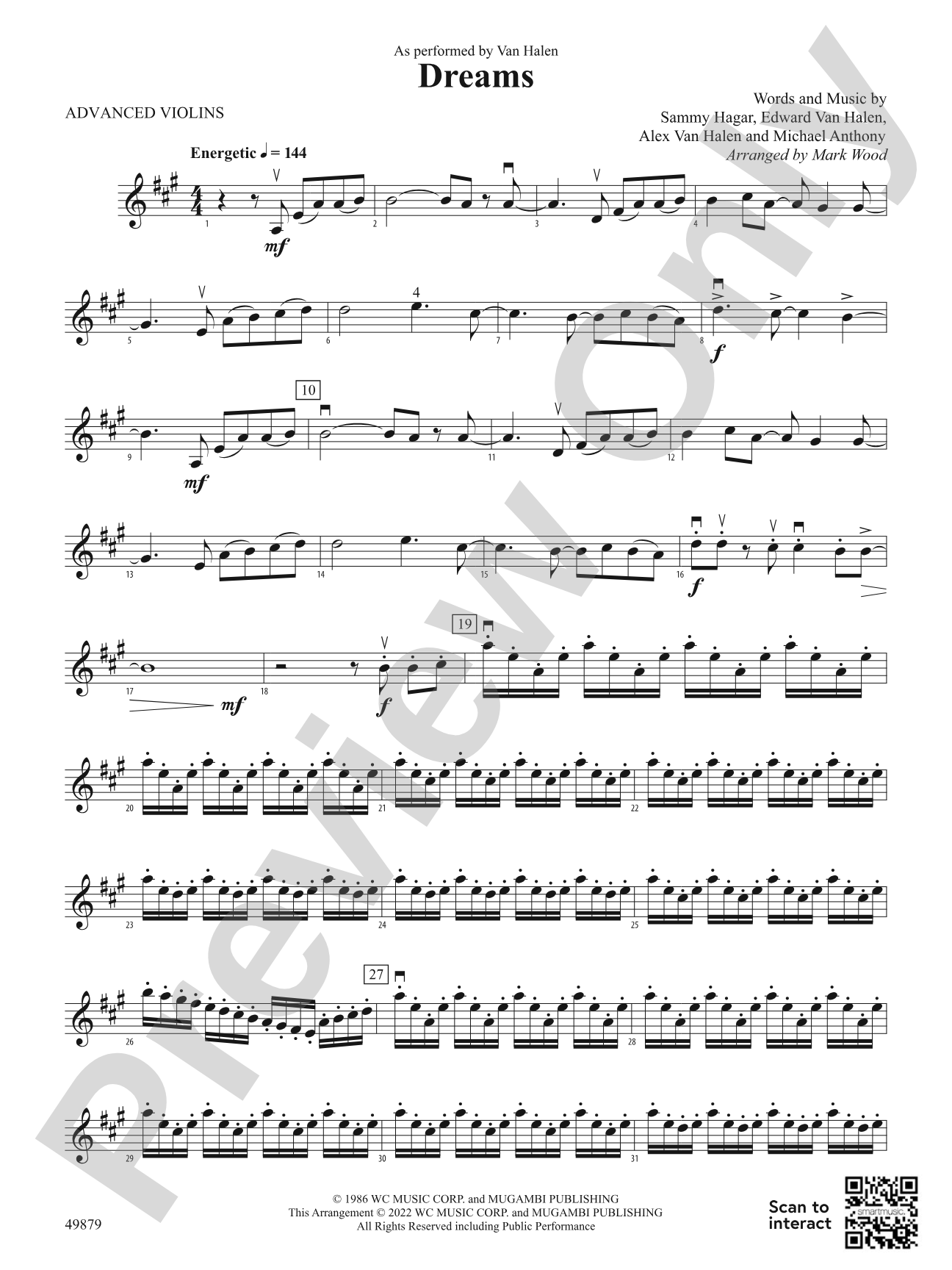 Dreams: Advanced Violin