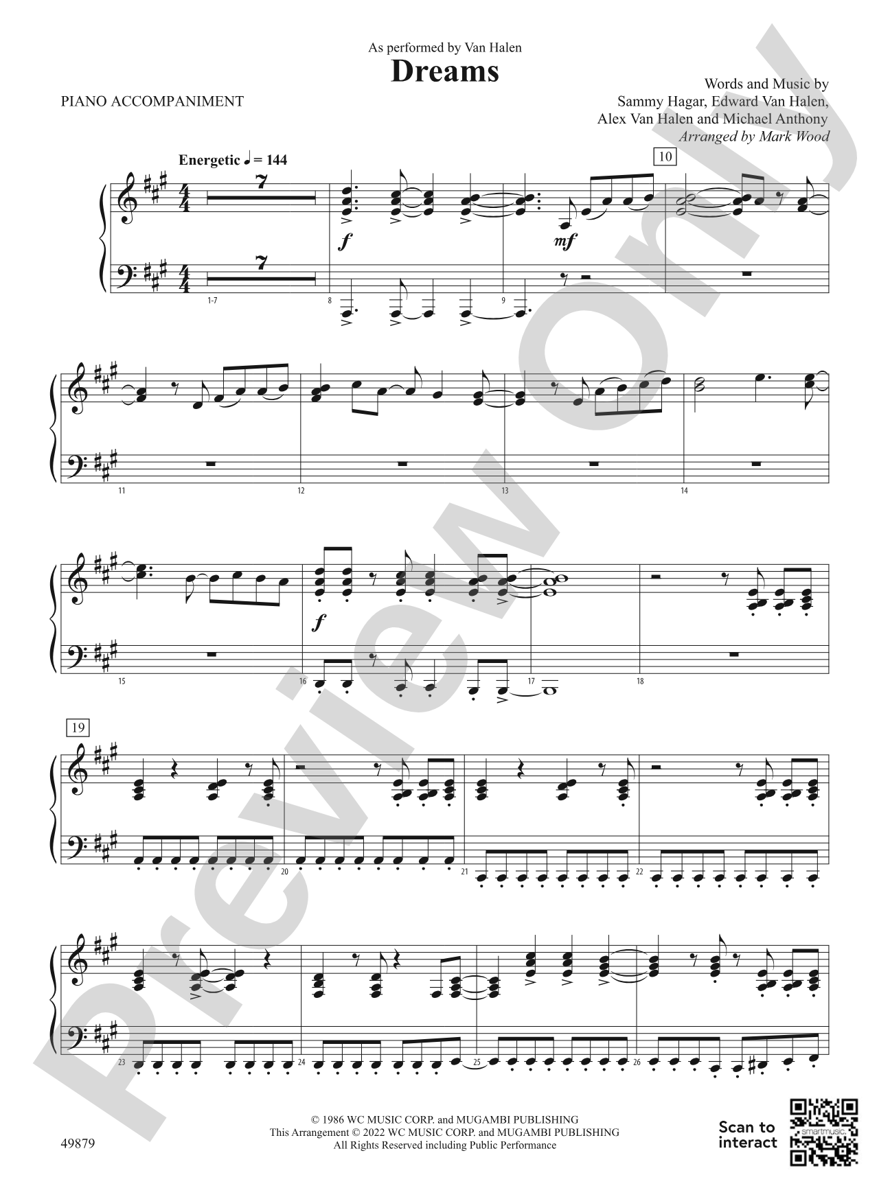 Dreams: Piano Accompaniment
