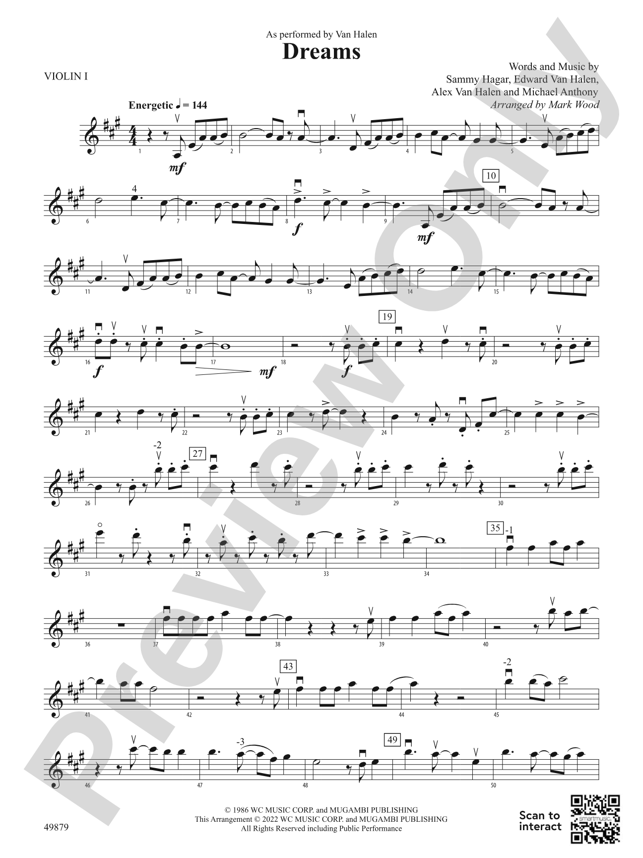 Dreams: 1st Violin