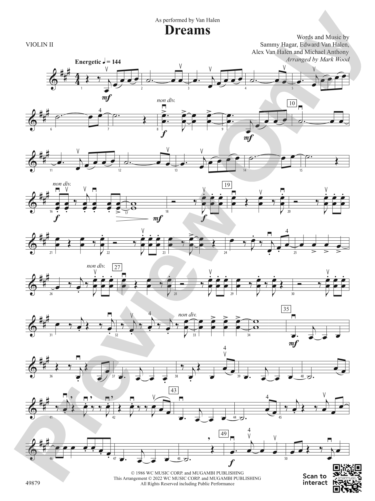 Dreams: 2nd Violin