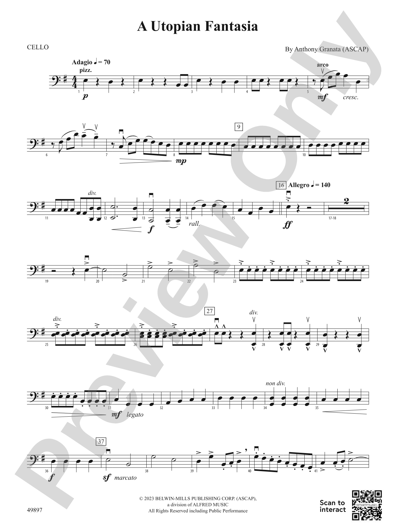 A Utopian Fantasia: Cello
