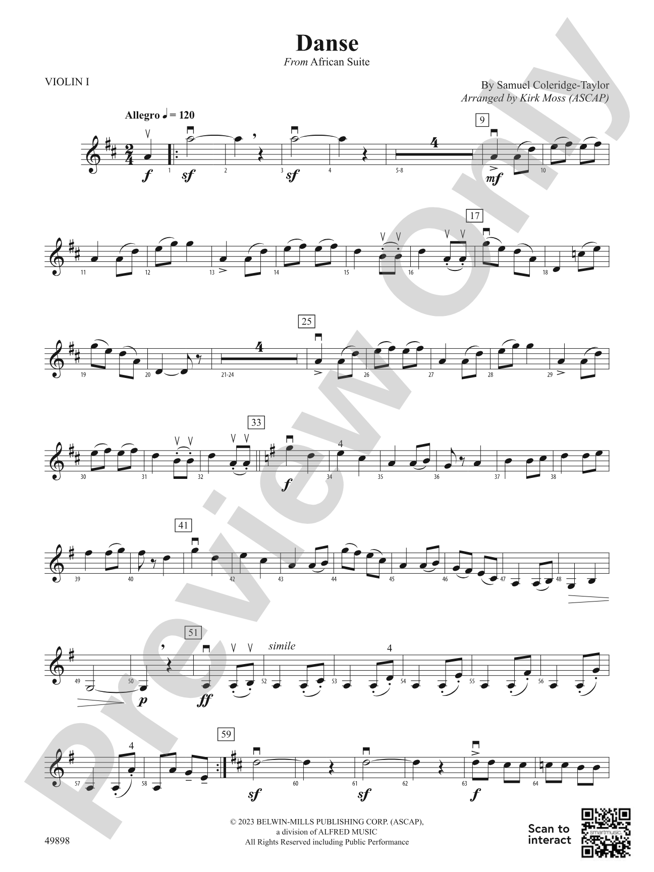 Danse: 1st Violin