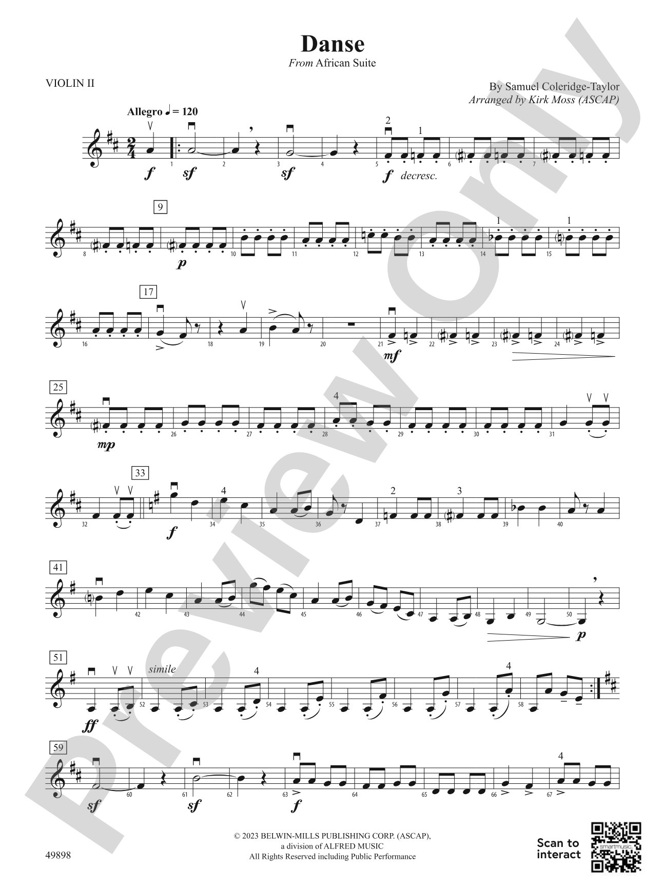 Danse: 2nd Violin