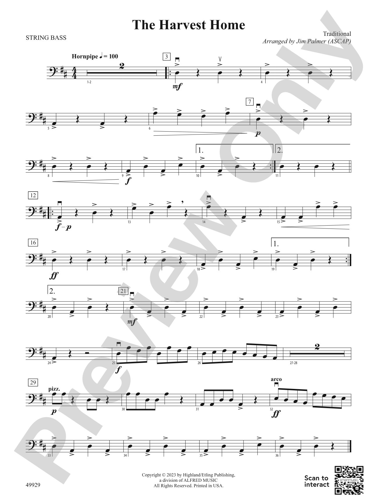 The Harvest Home: String Bass