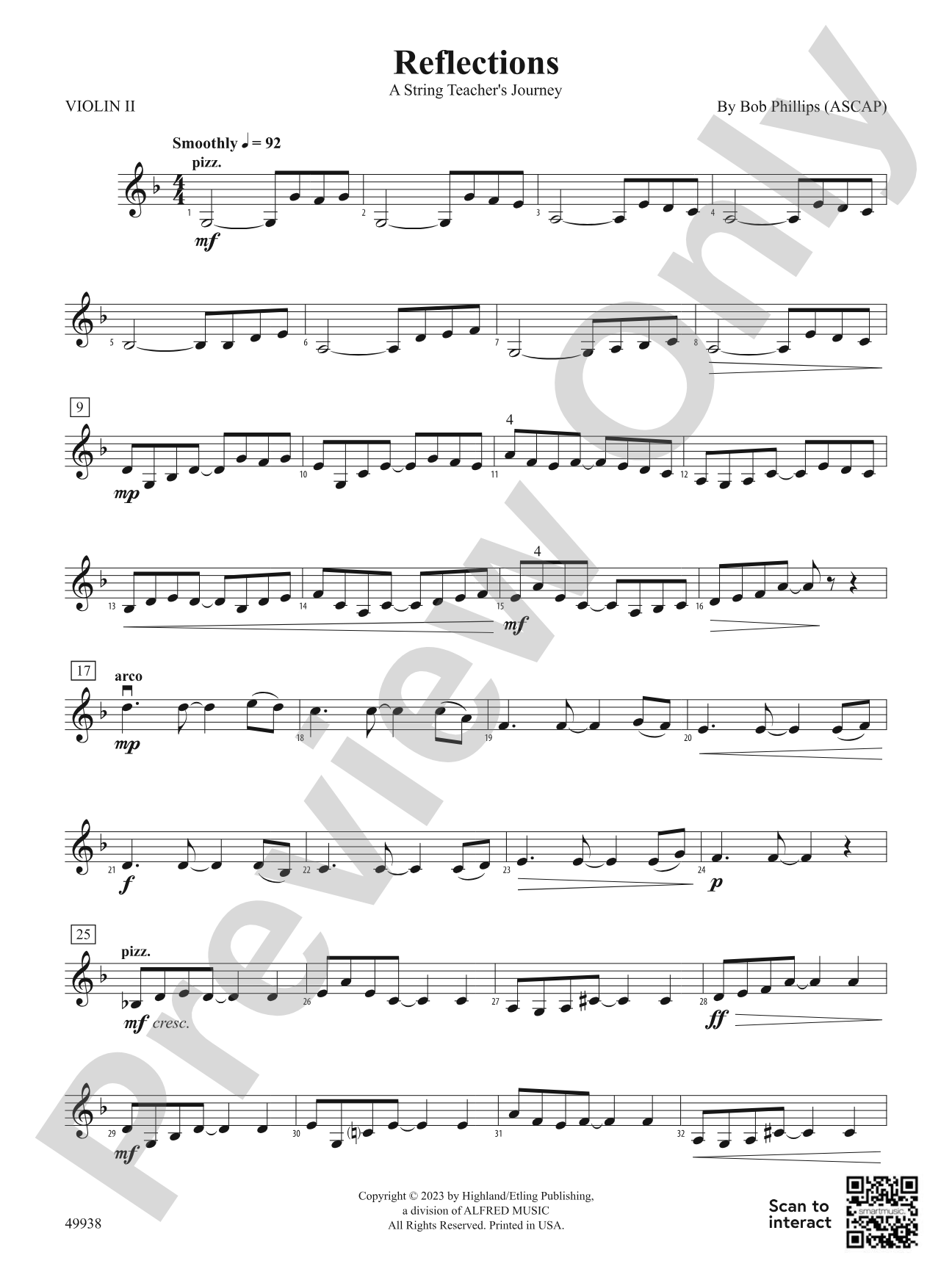 Reflections: 2nd Violin