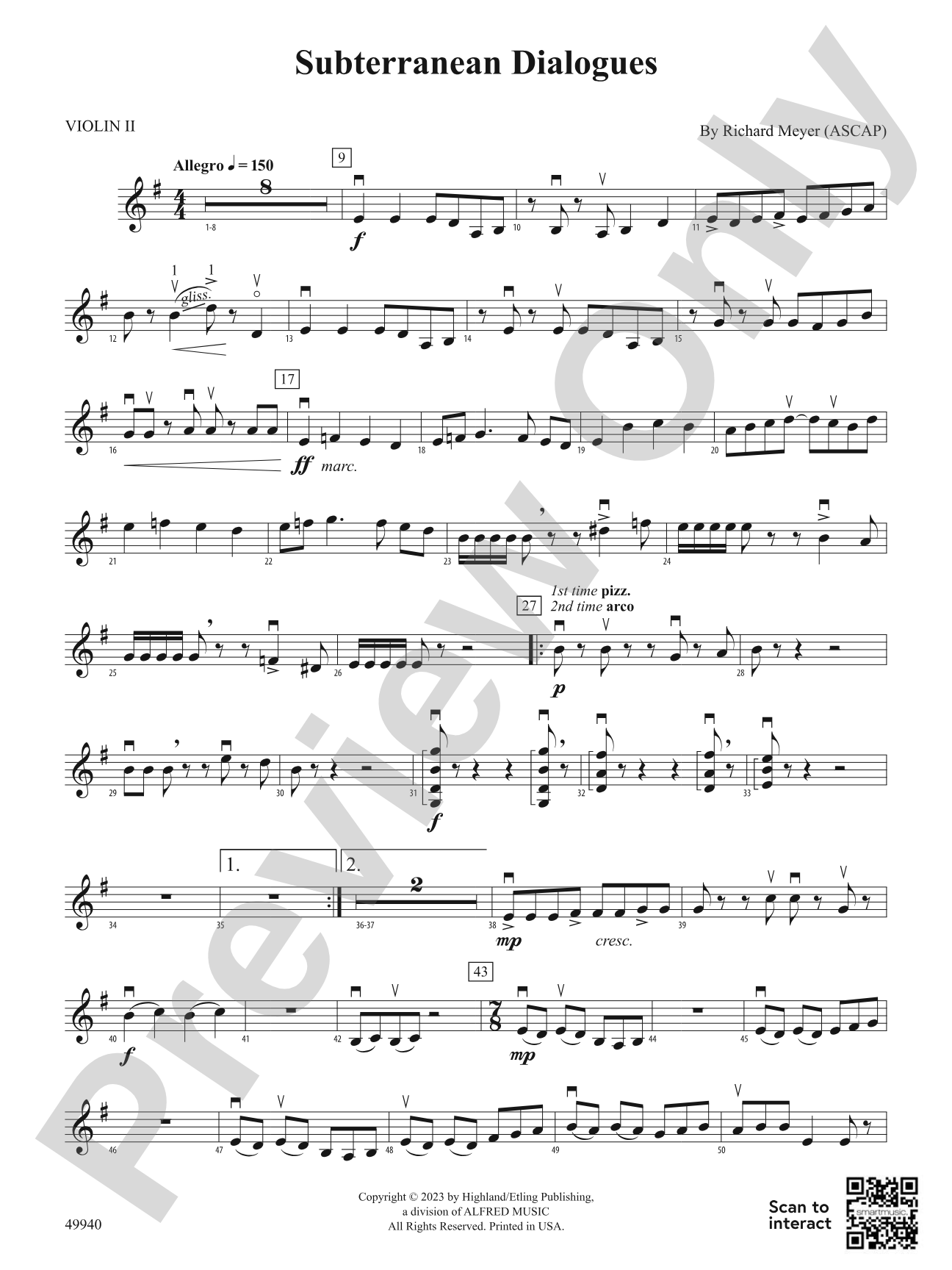Subterranean Dialogues: 2nd Violin