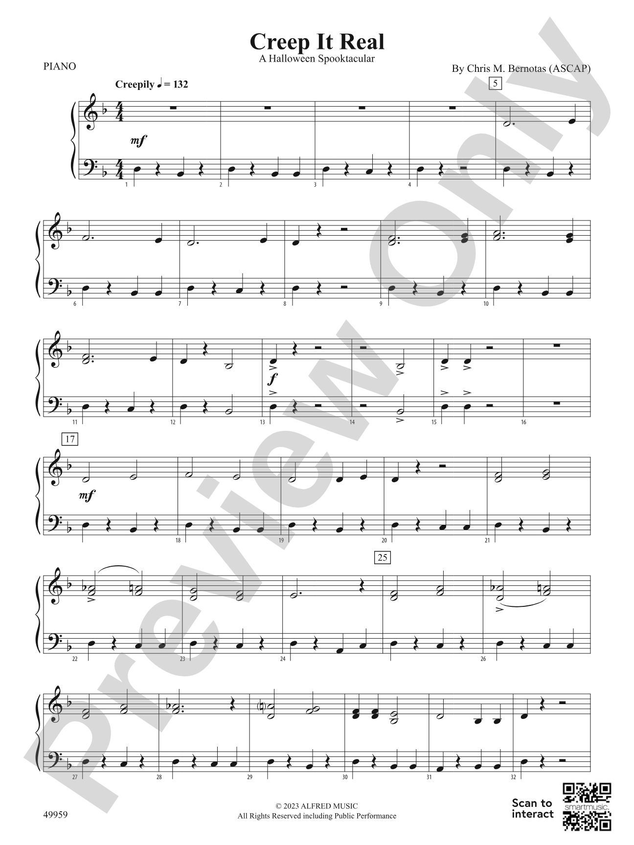 Creep It Real: Piano Accompaniment