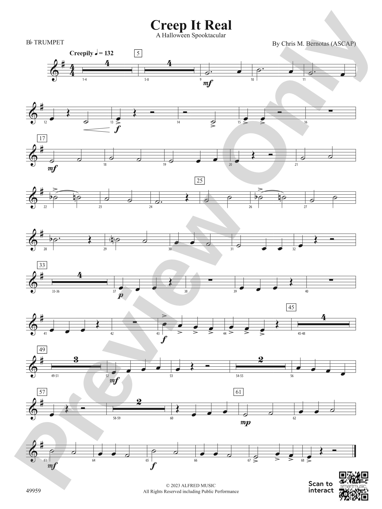 Creep It Real: 1st B-flat Trumpet