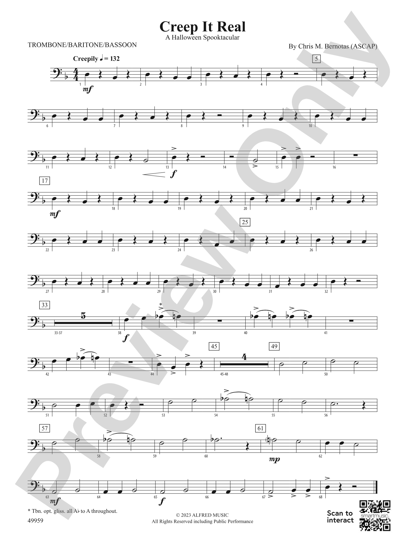 Creep It Real: 1st Trombone