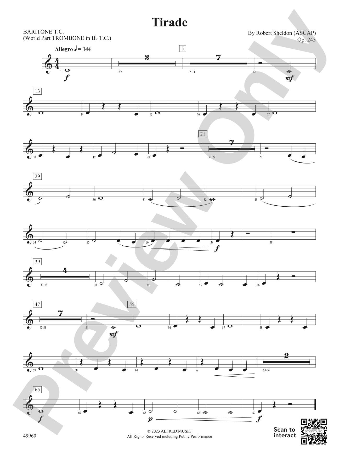 Tirade: Baritone T.C.