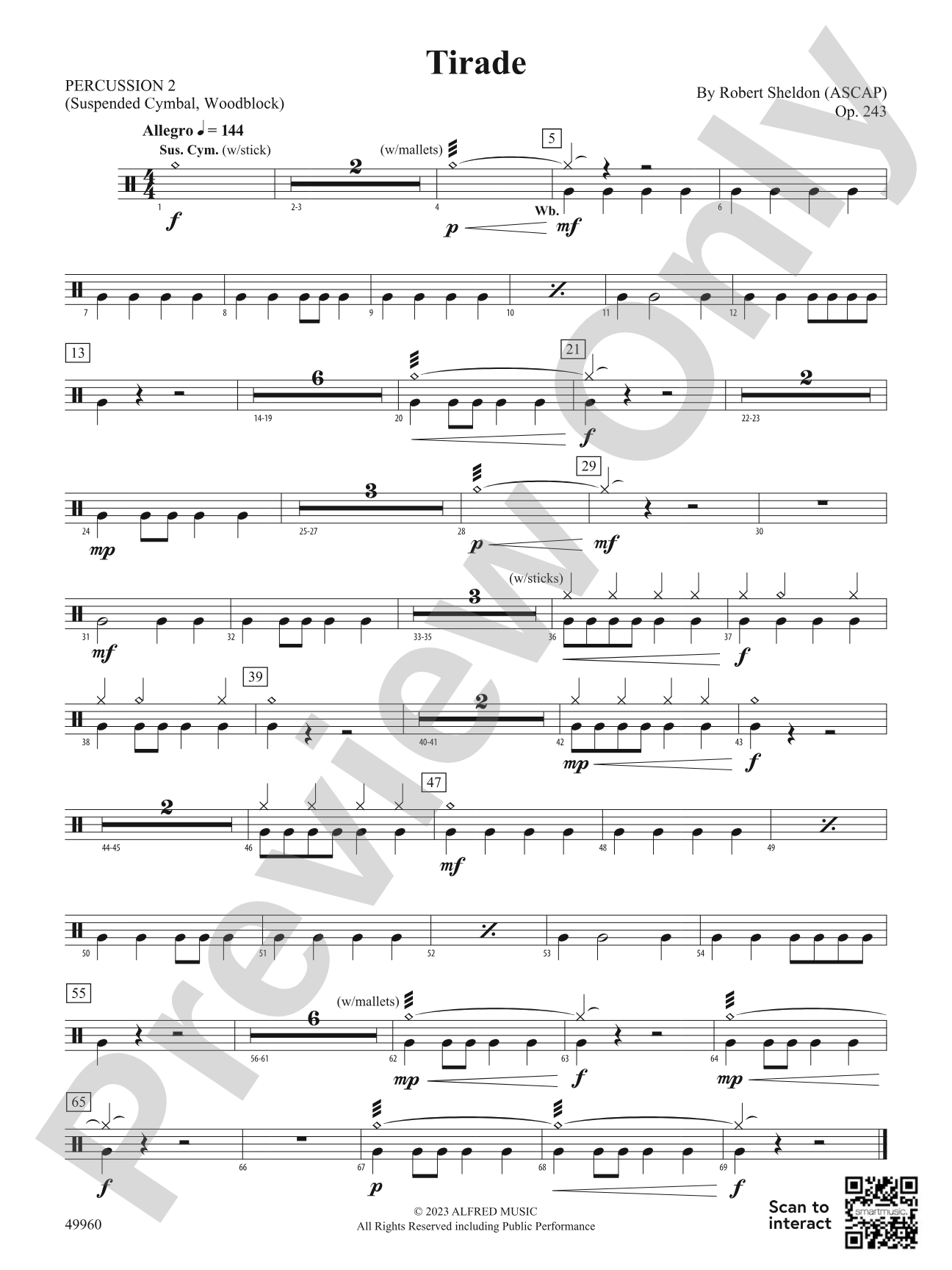 Tirade: 2nd Percussion