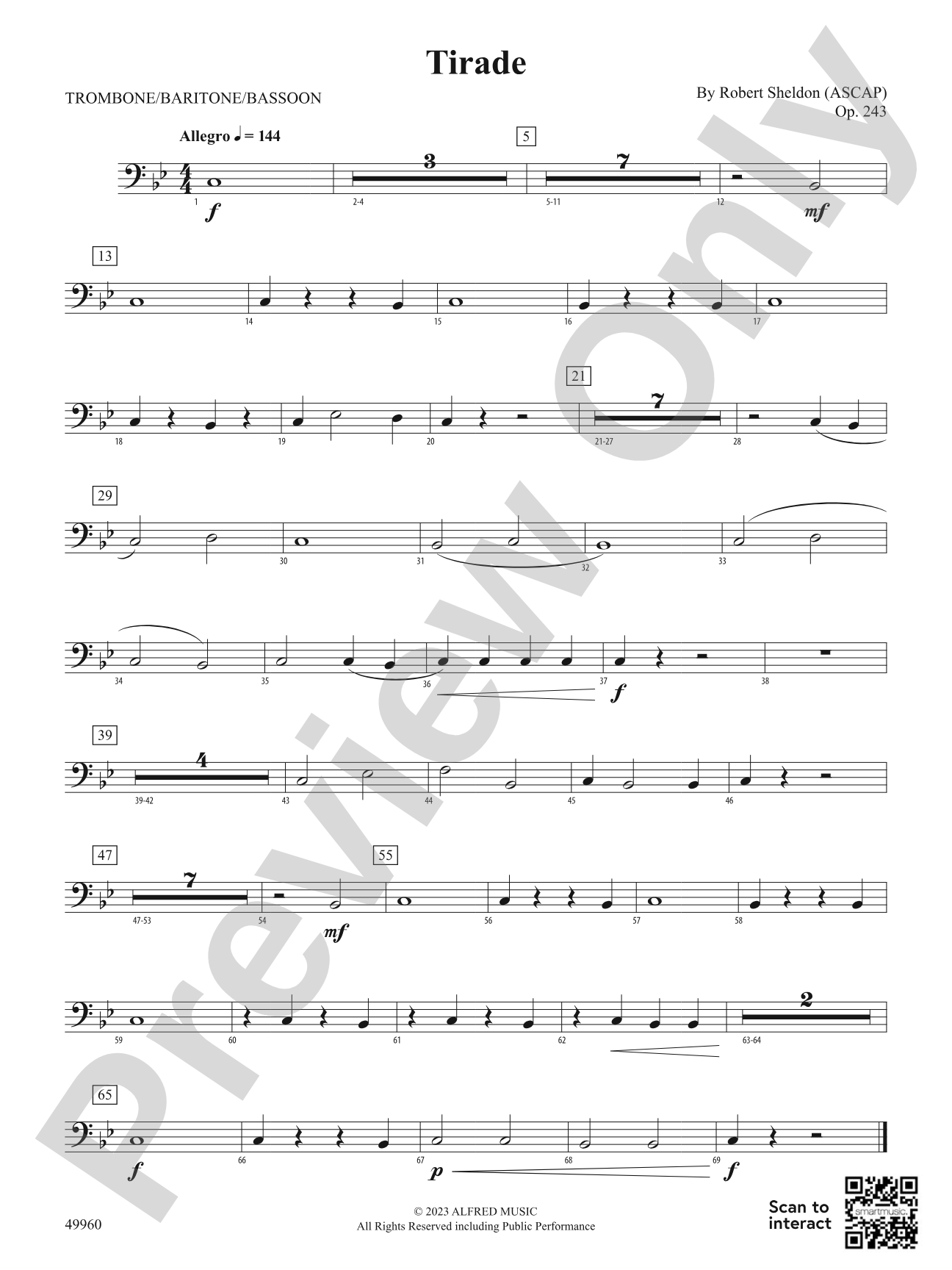 Tirade: 1st Trombone