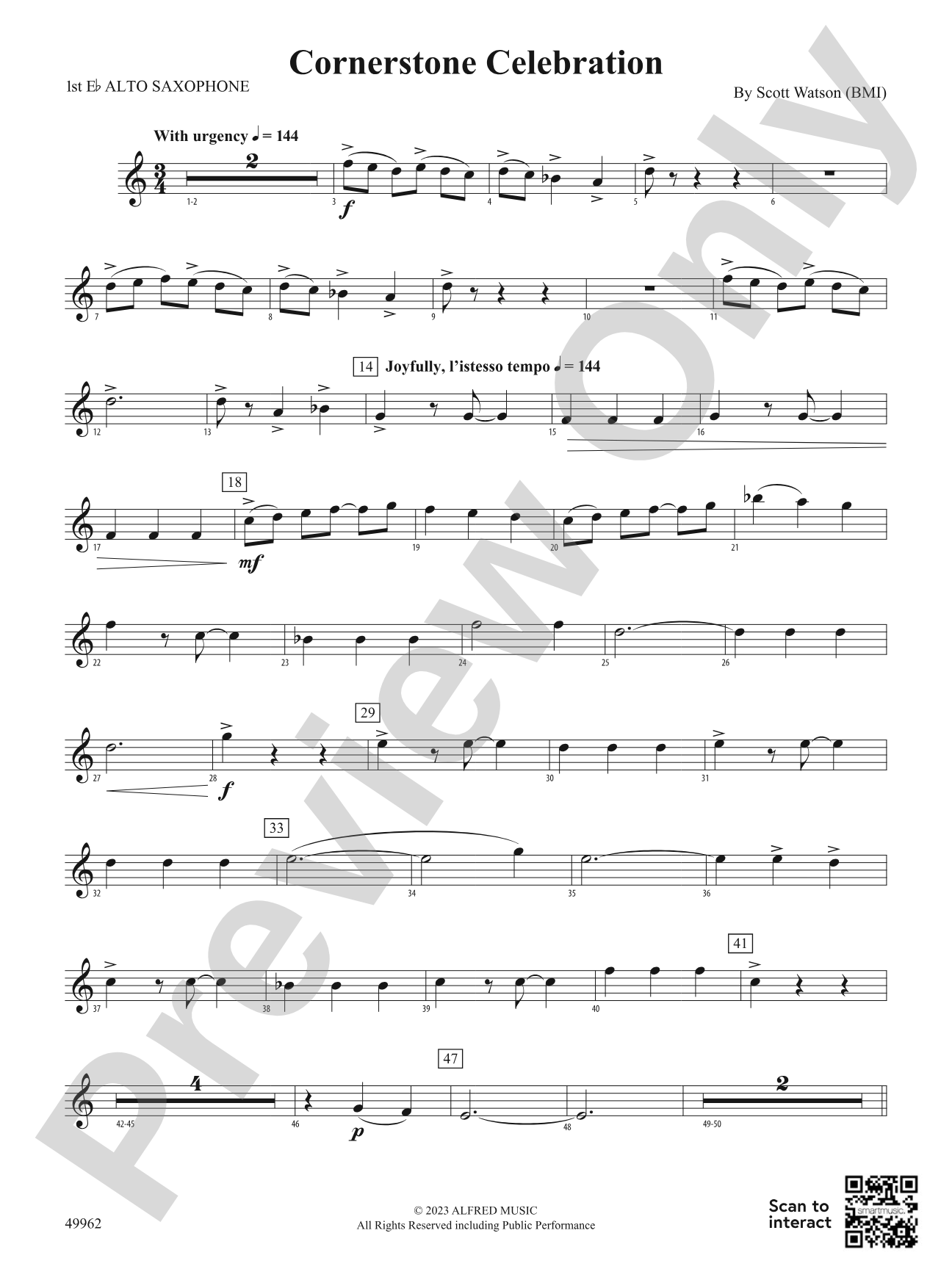 Cornerstone Celebration: E-flat Alto Saxophone